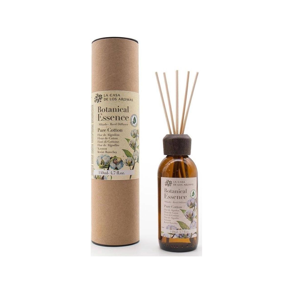 La Casa De Los Aromas_Botanical Essence Fragrance Sticks Fresh Cotton 140Ml