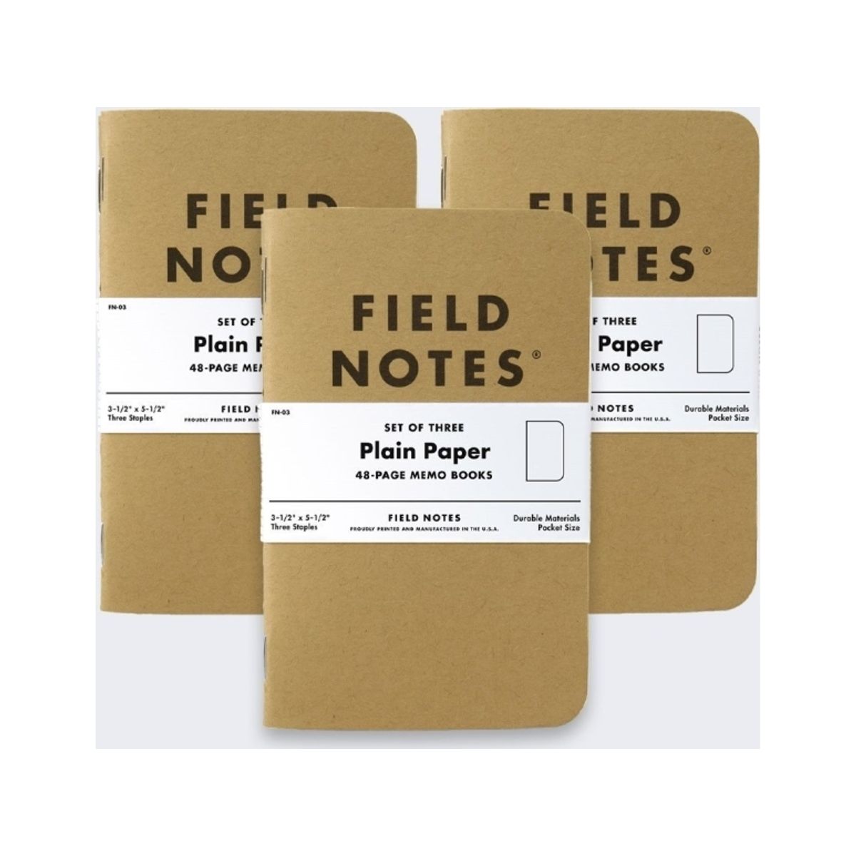 Hp Notes Field Notes Original Kraft Gadki 3 Pack