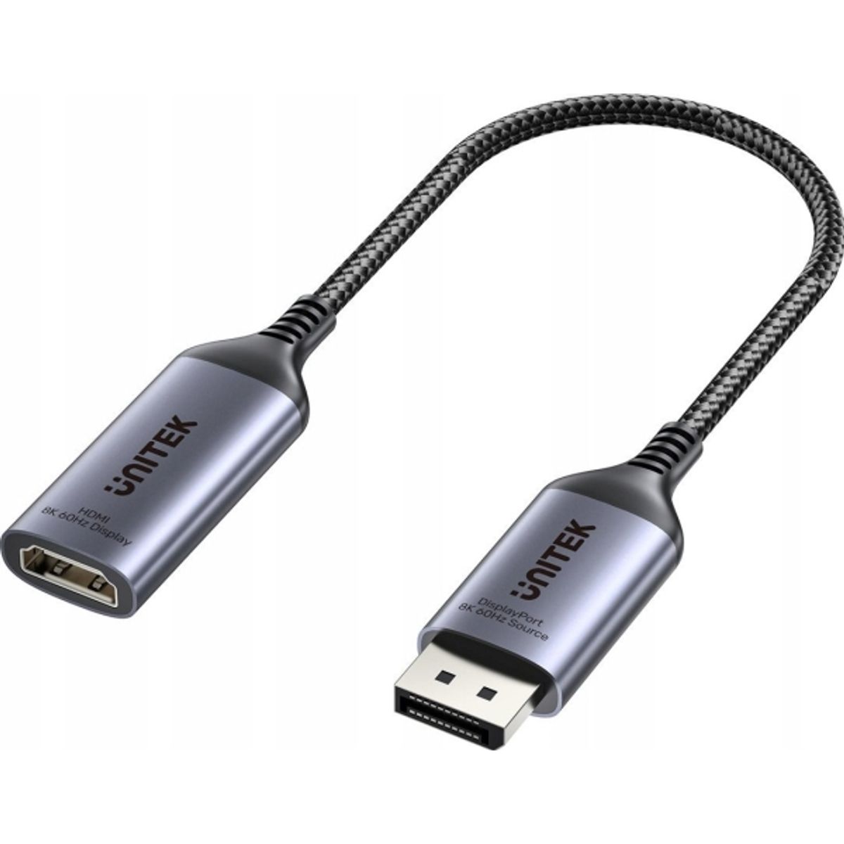 Adapter Av Unitek Displayport - Hdmi Szary (V1611a01)