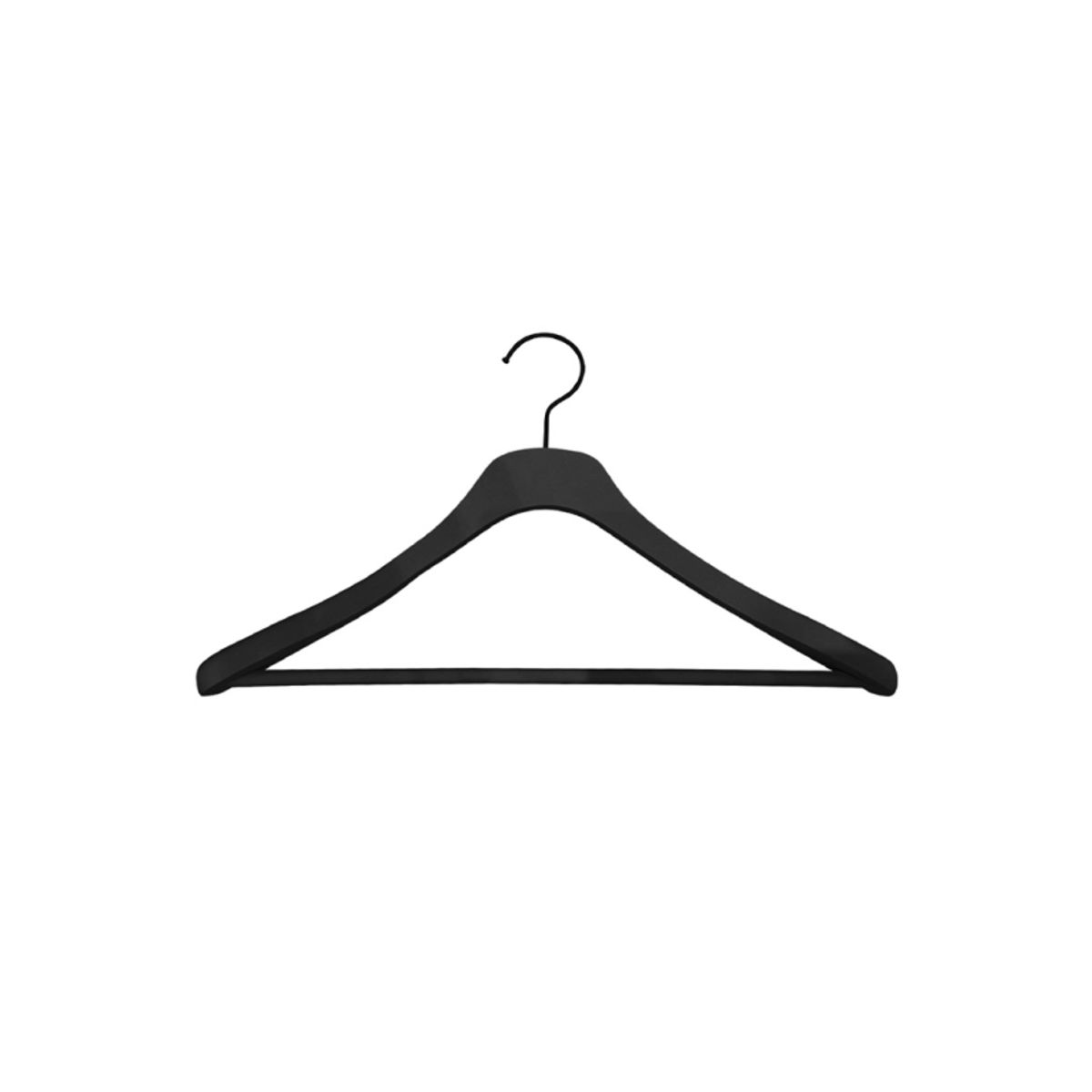 Domoletti Rubber Coated Hanger Lsn007 Black