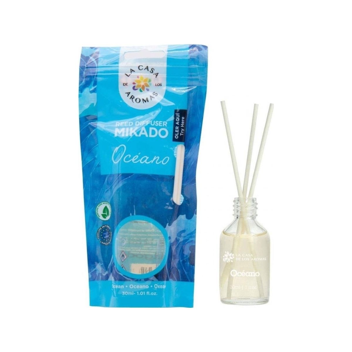 La Casa De Los Aromas_Reed Diffuser Mikado Travel Ocean Fragrance Sticks 30Ml