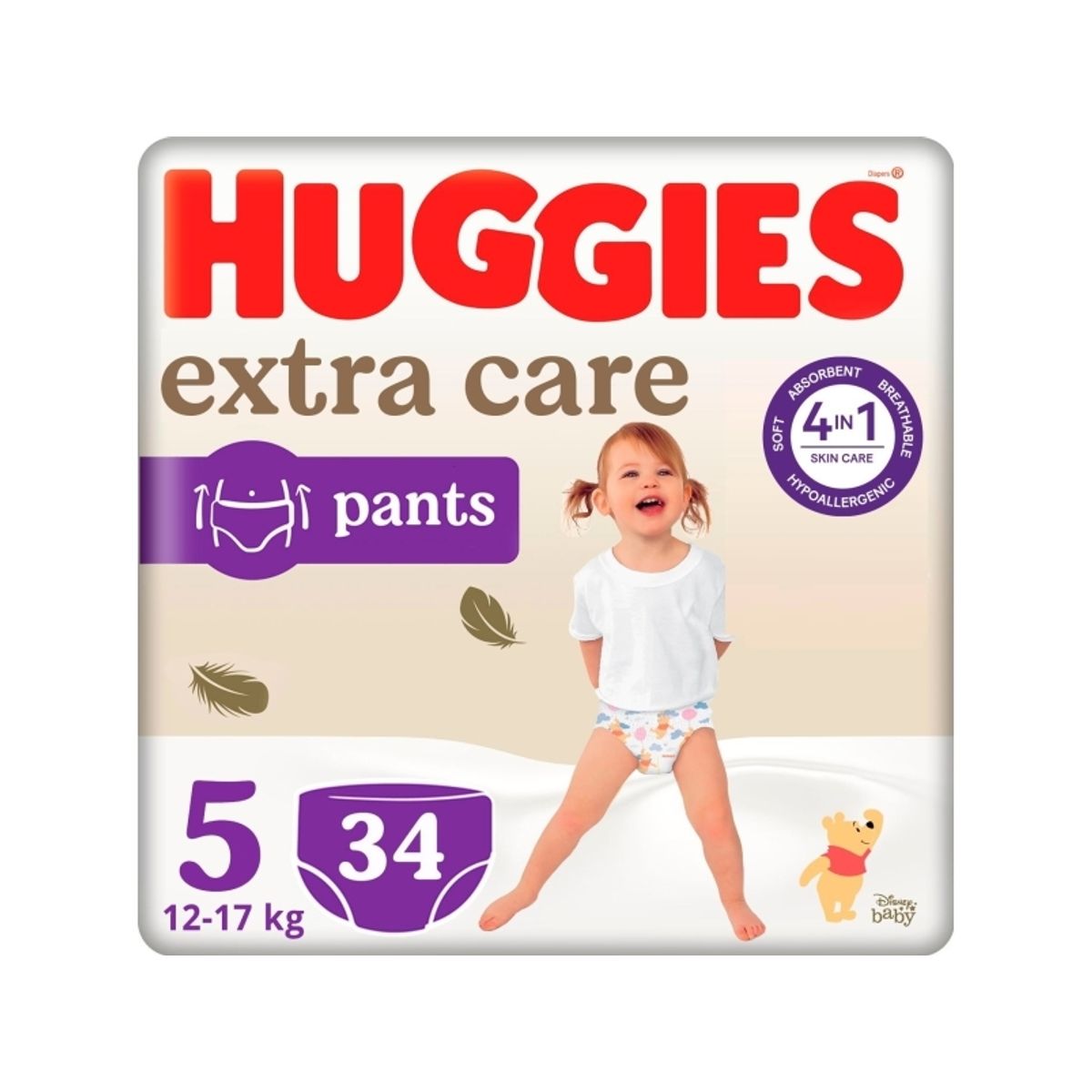 Huggies Bleer Huggies Extra Care Pants Str. 5 (12-17 Kg) 34 Stk