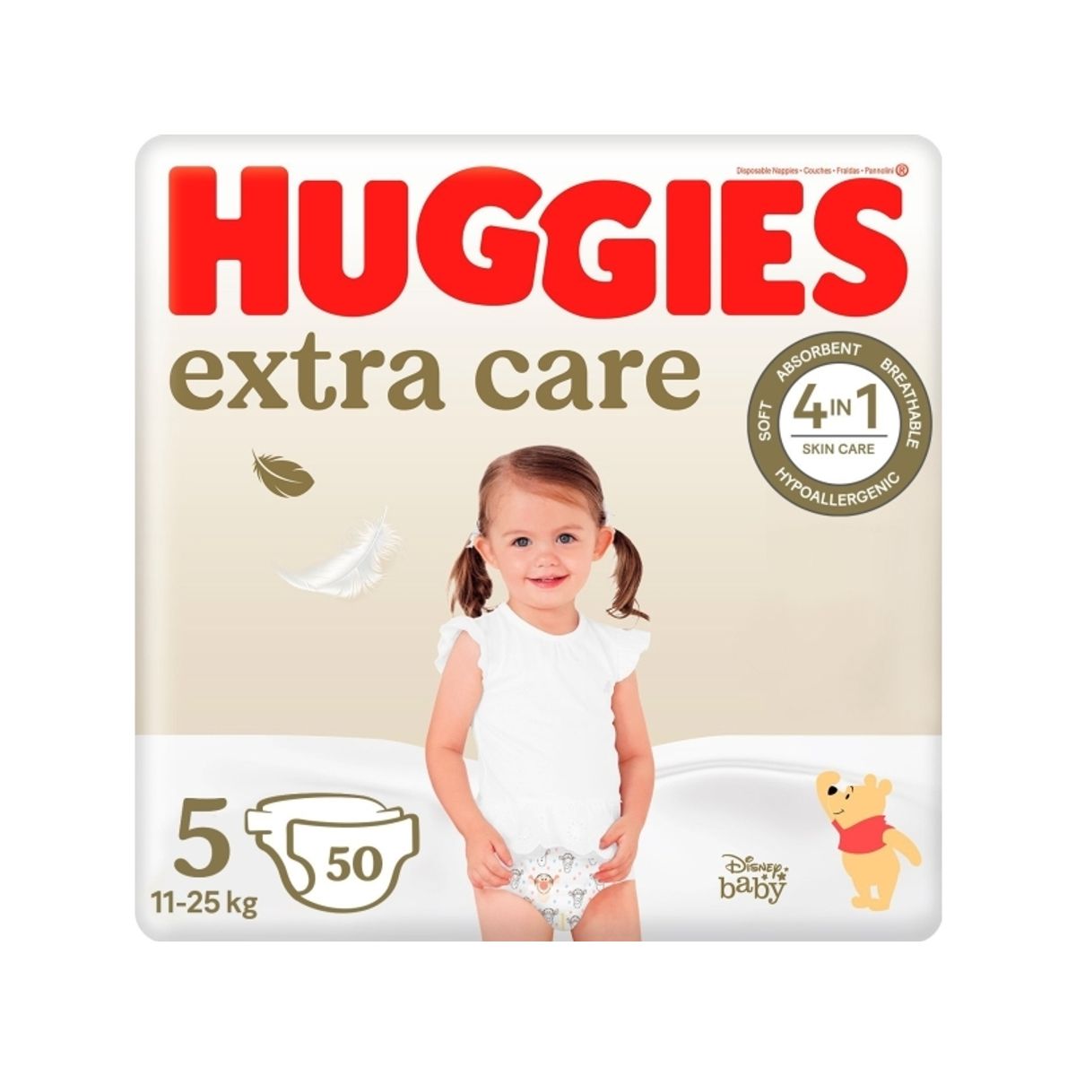 Huggies Diapers Extra Care 5, 11-25Kg, 50 Pcs., 2590081