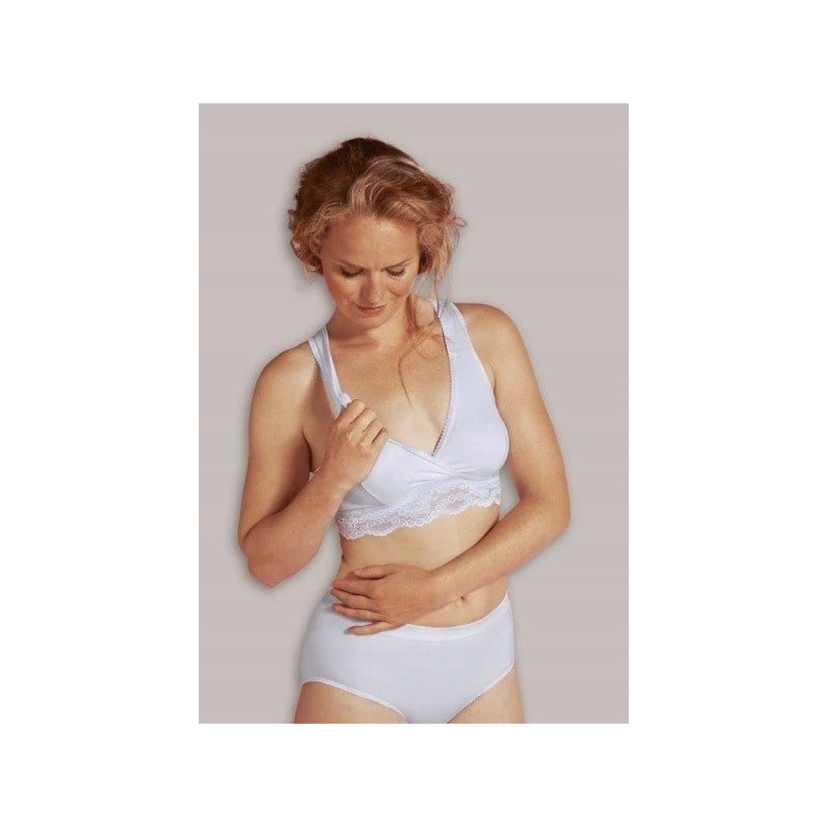 Carriwell Crossover Sleeping Nursing Bra White M 2506