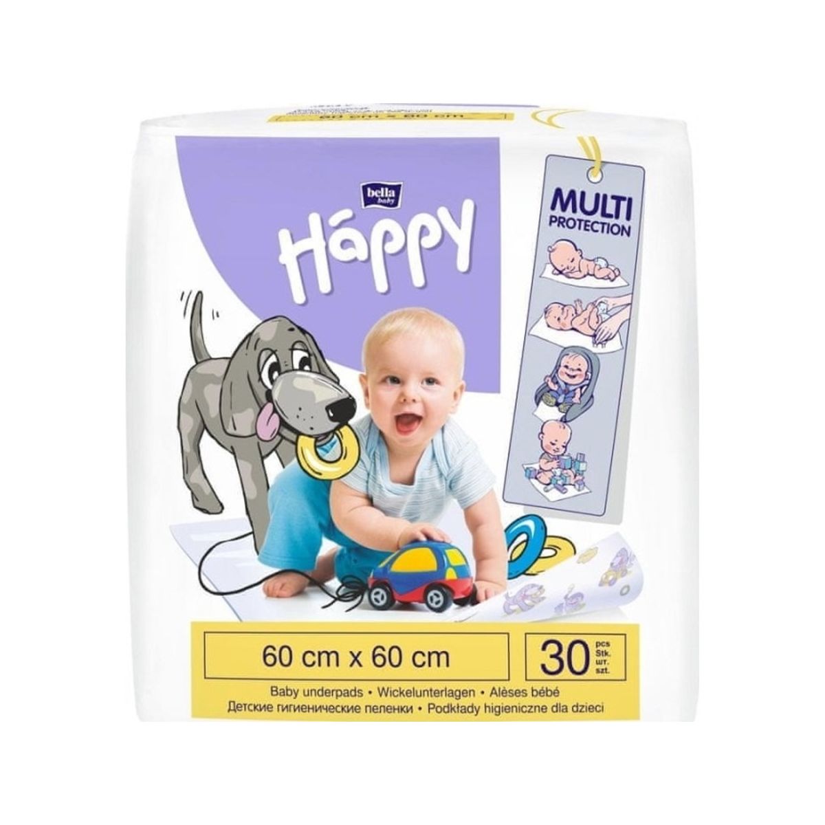 Happy Happy Underpads 60X60cm, 30 Pcs.