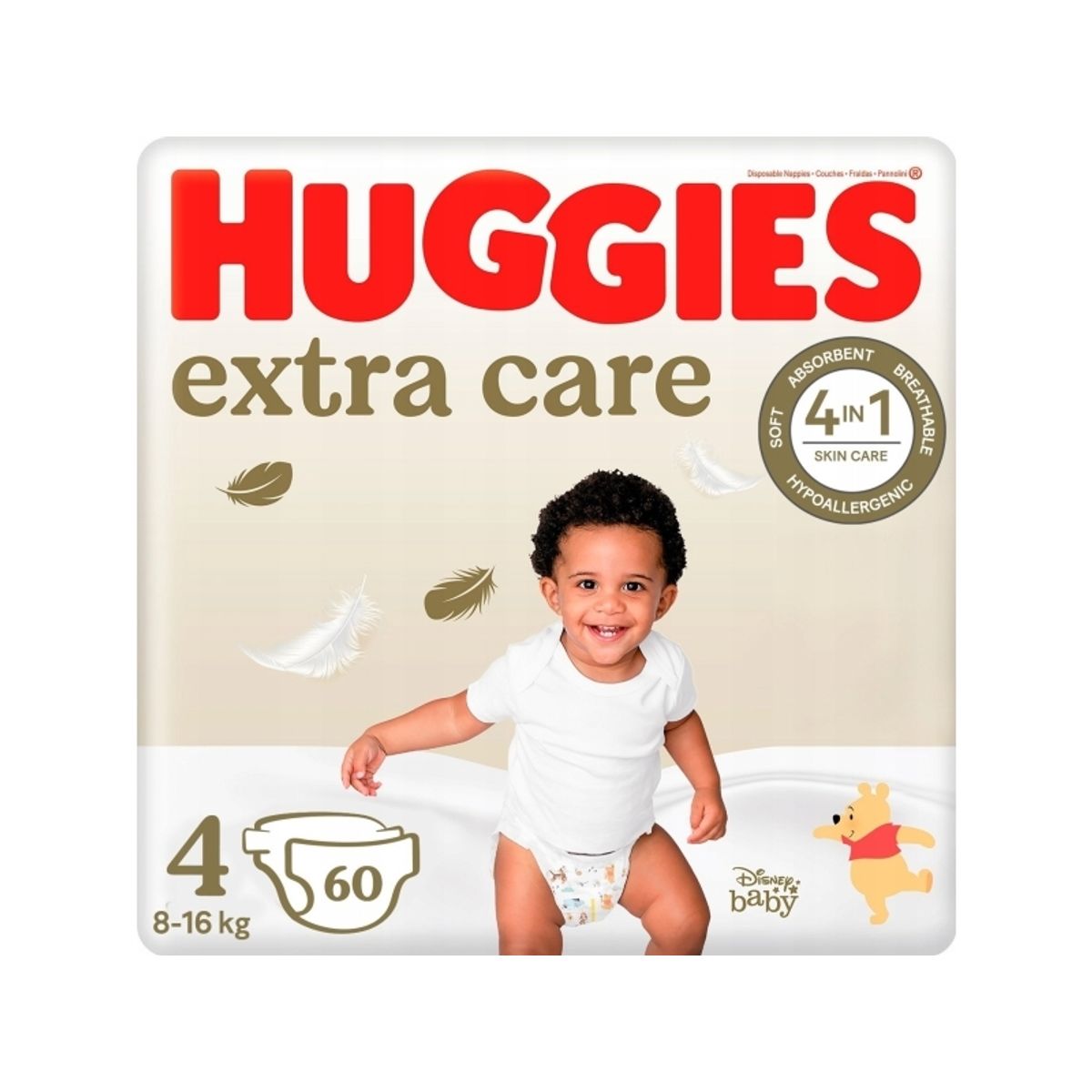 Huggies Pieluchy Huggies Diapers Extra Care 4, 8-16Kg, 60 Pcs., 2590061