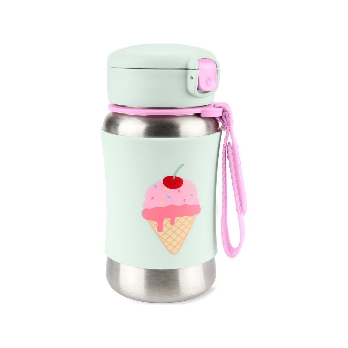 Skip Hop Spark Style Ss Straw Bottle, 12M+, 6,8 X 6,8 X 15.24 Cm, Ice Cream, 9O285610