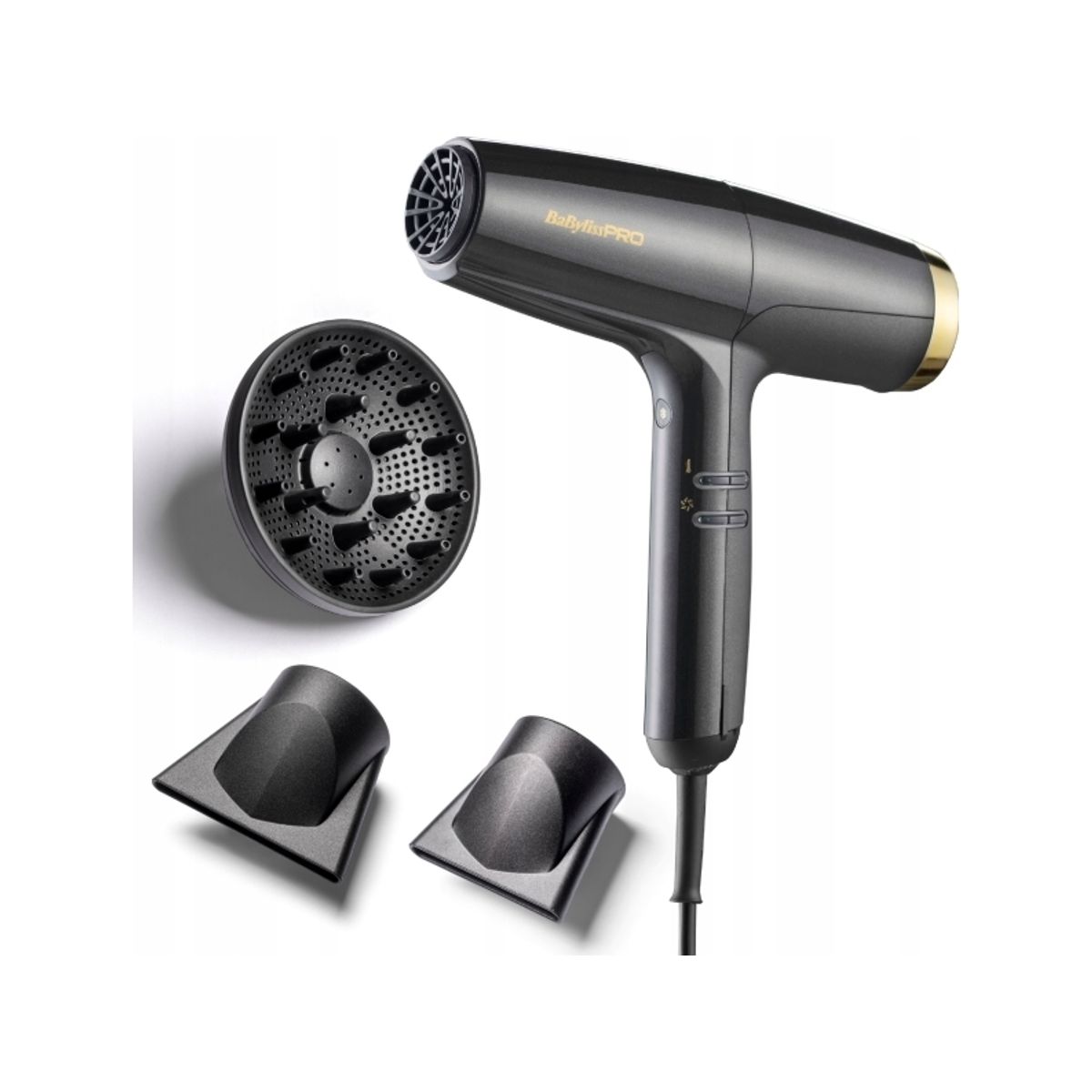 Suszarka Babyliss Babyliss Pro Hair Dryer Falco High Speed Dryer Gold Bab8550e