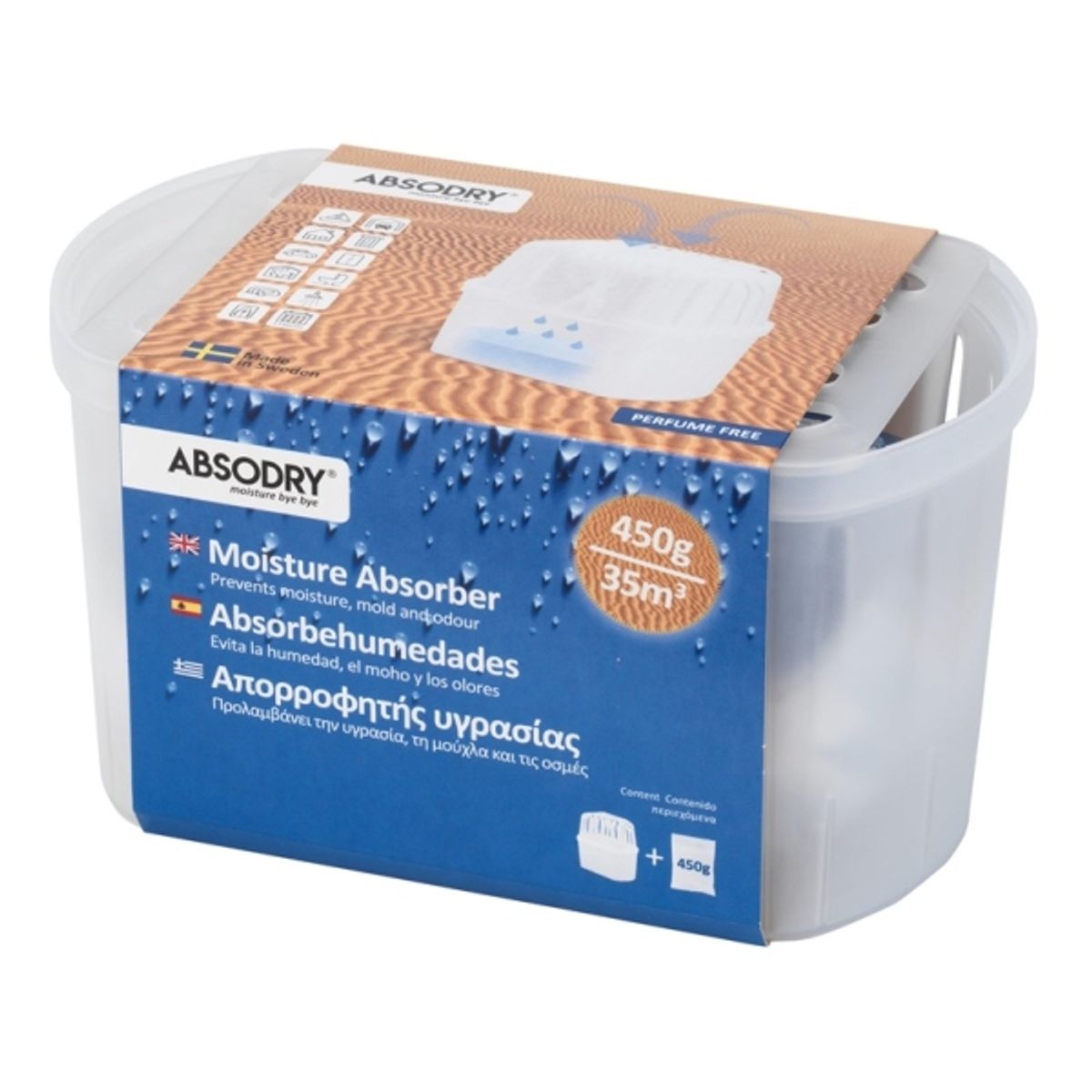 Absodry Mini Compact 450G White