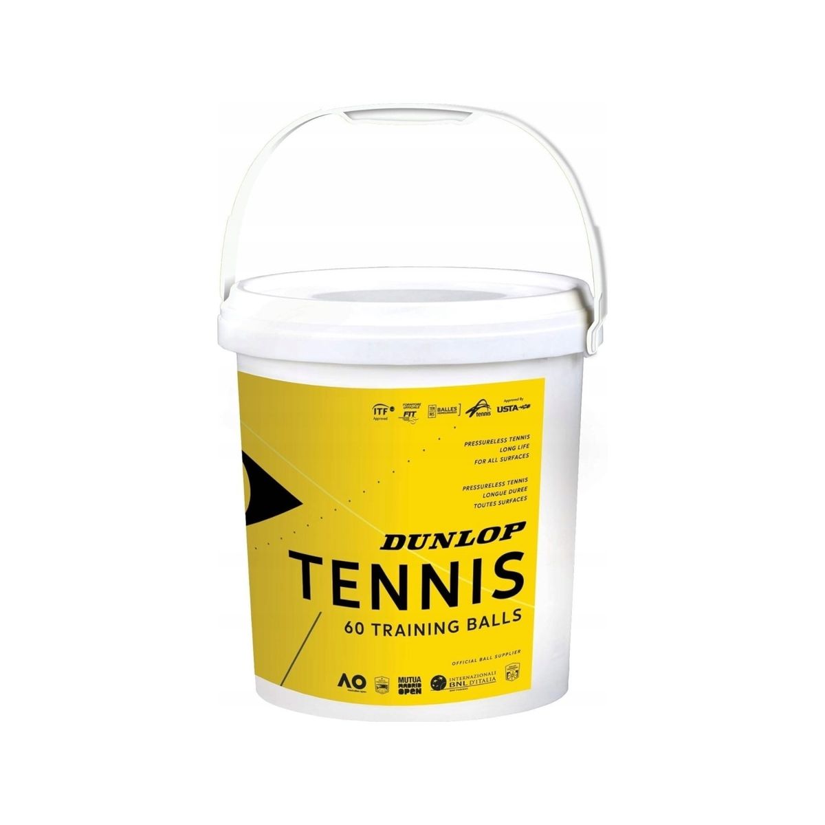 Dunlop Tennis Balls Dunlop Training Pressure-Less 60-Bucket