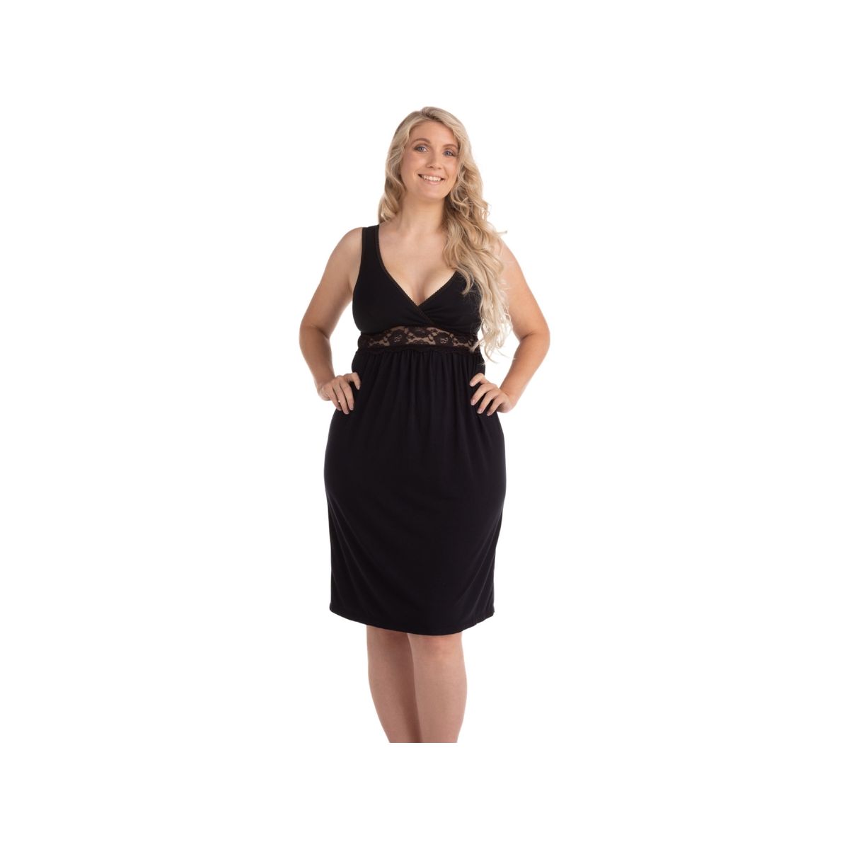 Carriwell Maternity & Nursing Nightie Black S, 602000