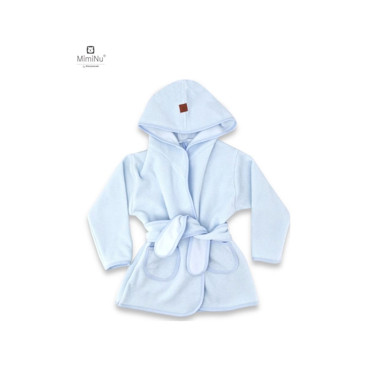 Miminu Miminu Thermofrotte Bathrobe With Hood Size 98 Cm Blue