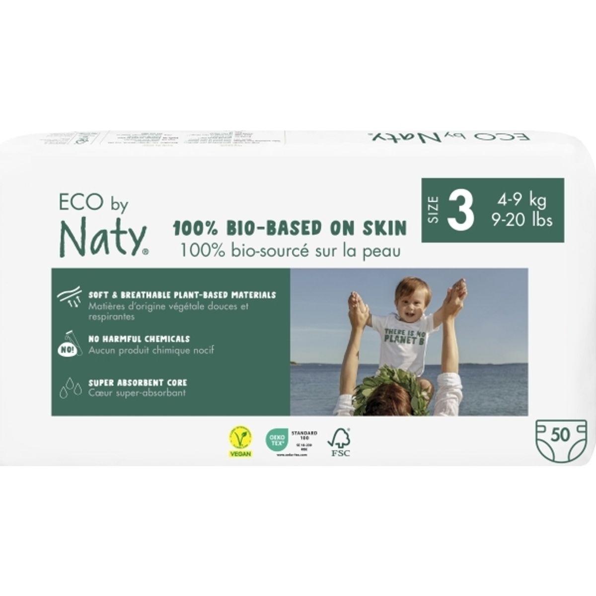 Eco By Naty Diapers 3 Midi Dydis, 50Pcs