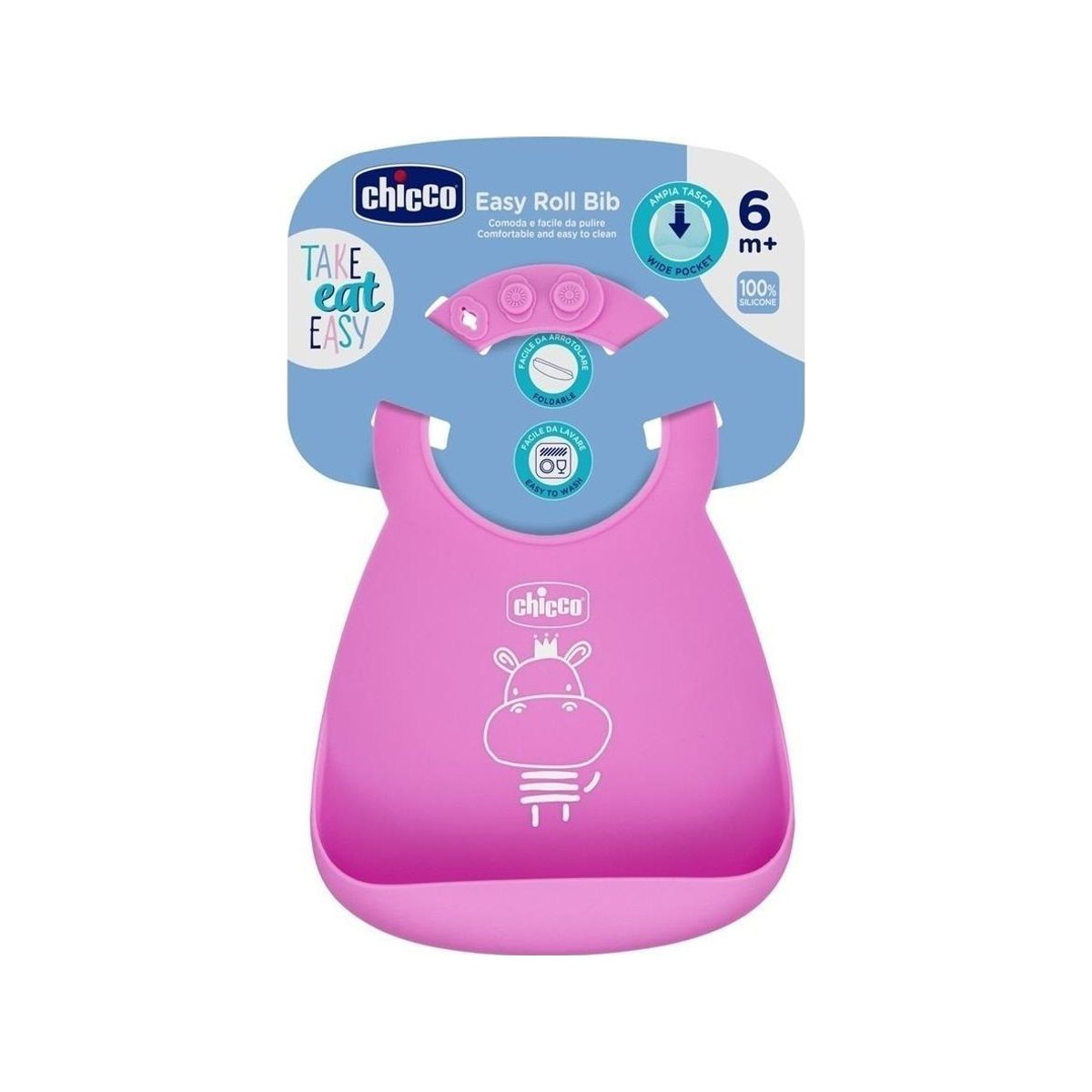 Chicco-102191 Silikone-Hagesmæk Pink