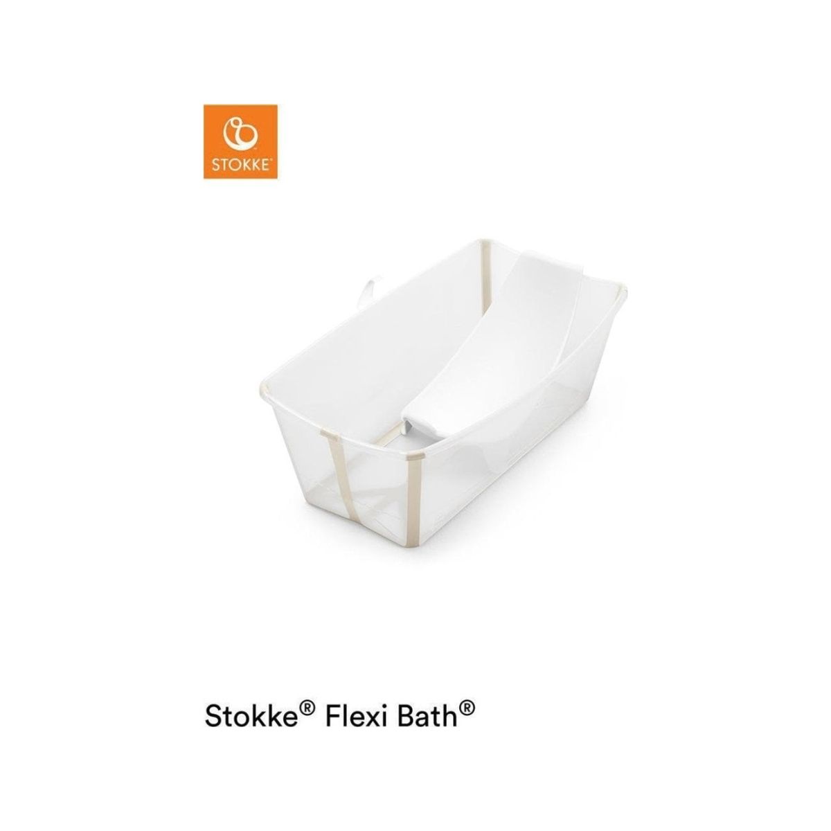 Stokke Flexi Bath - Sammenklappeligt Babybad Med Foring | Beige Beige