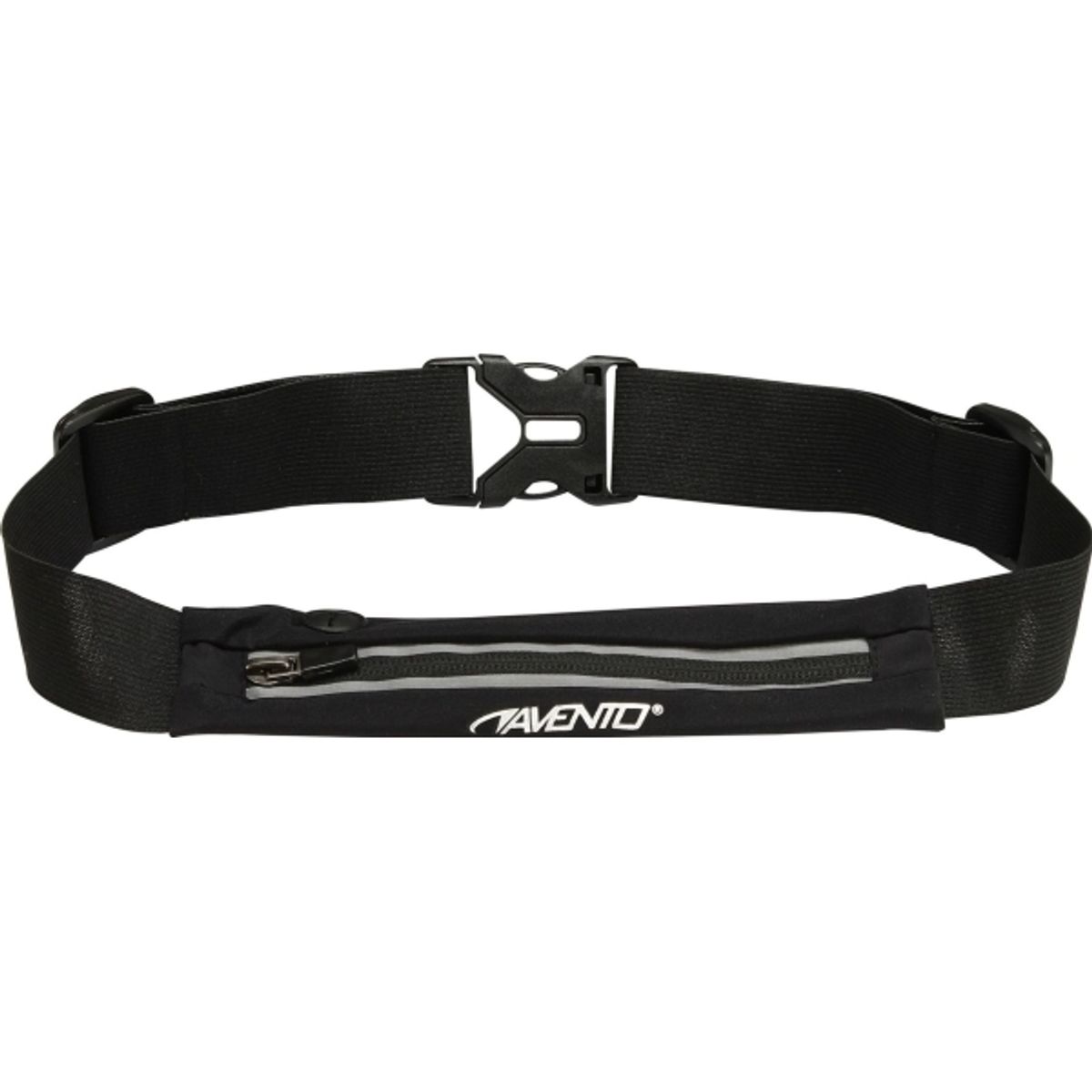 Waistbelt With Expandable Bag Avento 21Pa Black/Silver