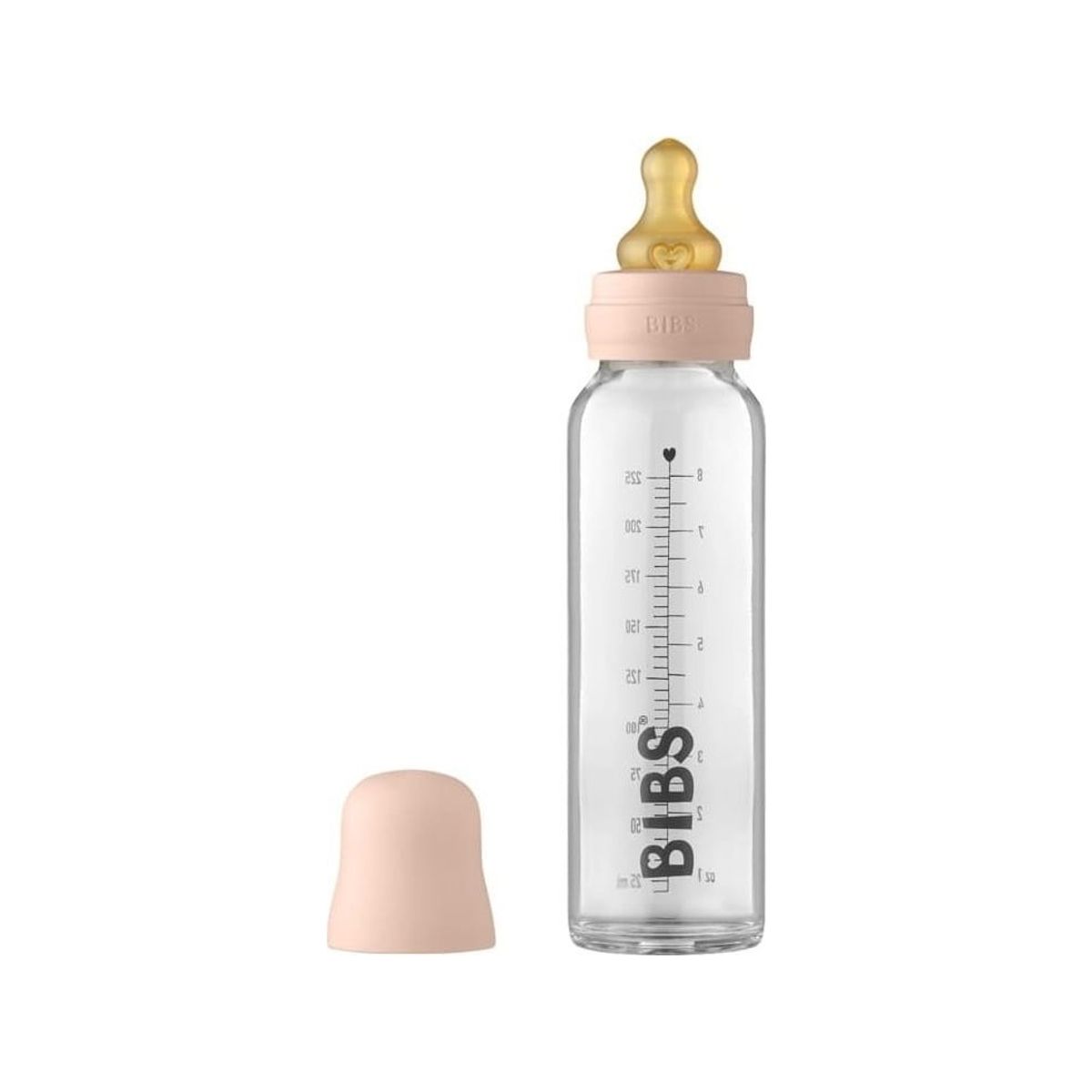 Bibs Bibs - Anti-Kolik Flaske Til Spædbørn 225 Ml Blush