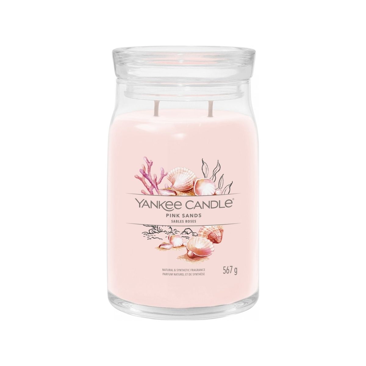 Yankee Candle 1629962E, Cylinder, Lyserød, Citrus, Floral, Vanilie, 90 T, 1 Stk