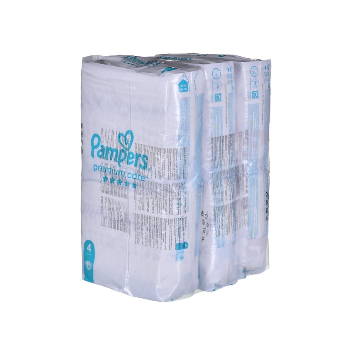 Pampers Premium Care 4-Bleer, 9-14 Kg, 174 Stk.