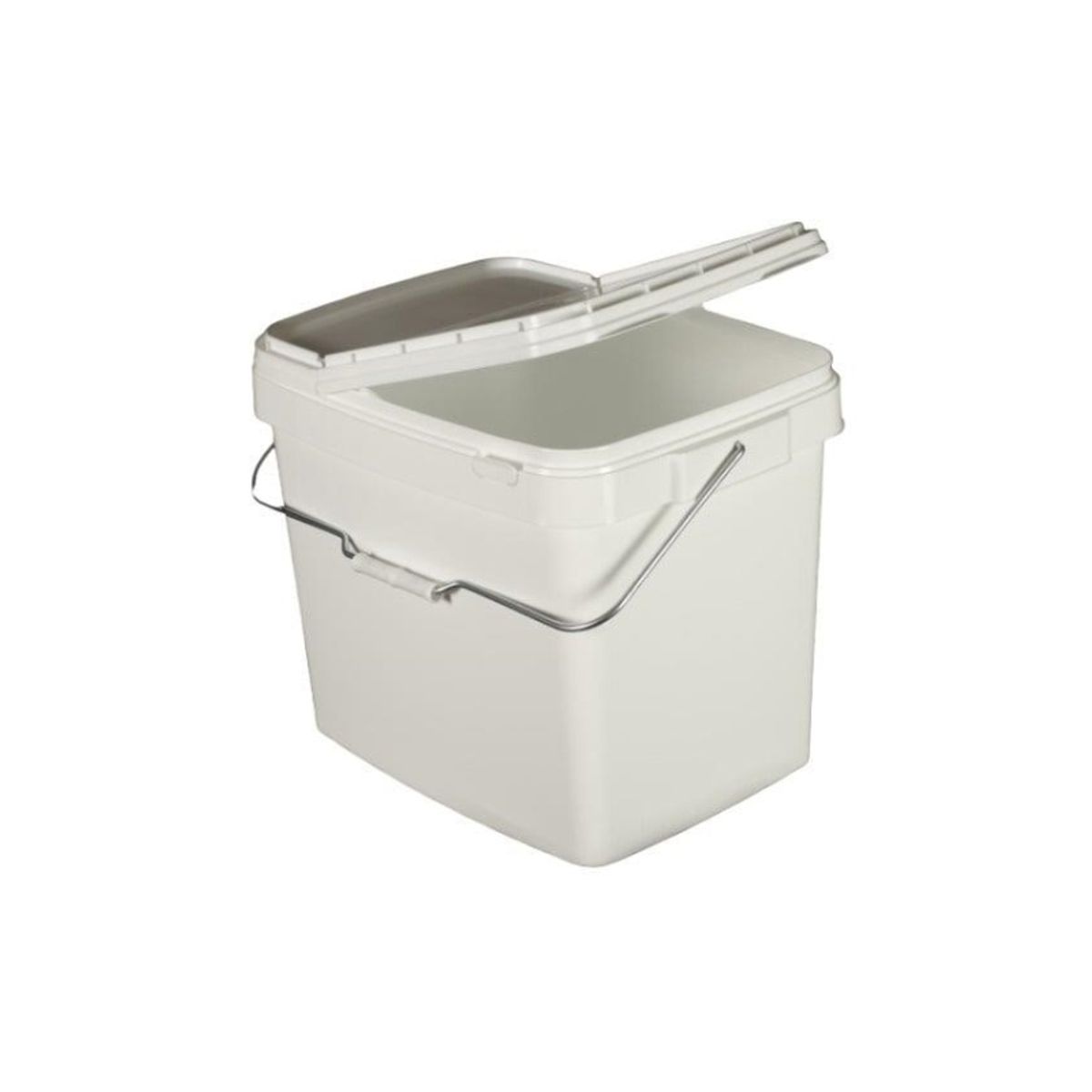 Okko Square Buck With Lid 38X30x45cm 34L Wht