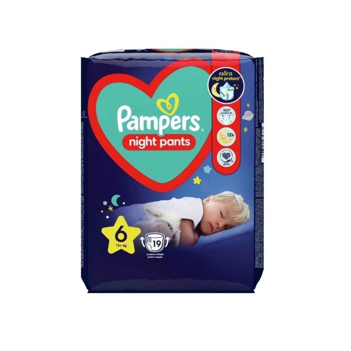 Pampers Night Pants, Size 6, 19 Pcs, Diapers, 15Kg+, 81758421