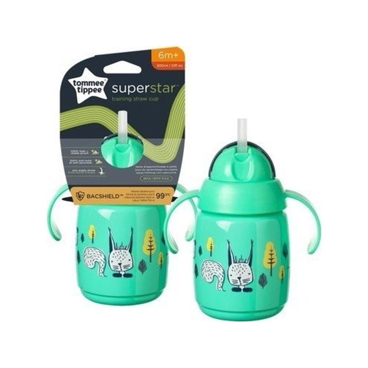 Tommee Tippee 478306 Kubek Superstar Ze Somk 300Ml 6+ Zielony