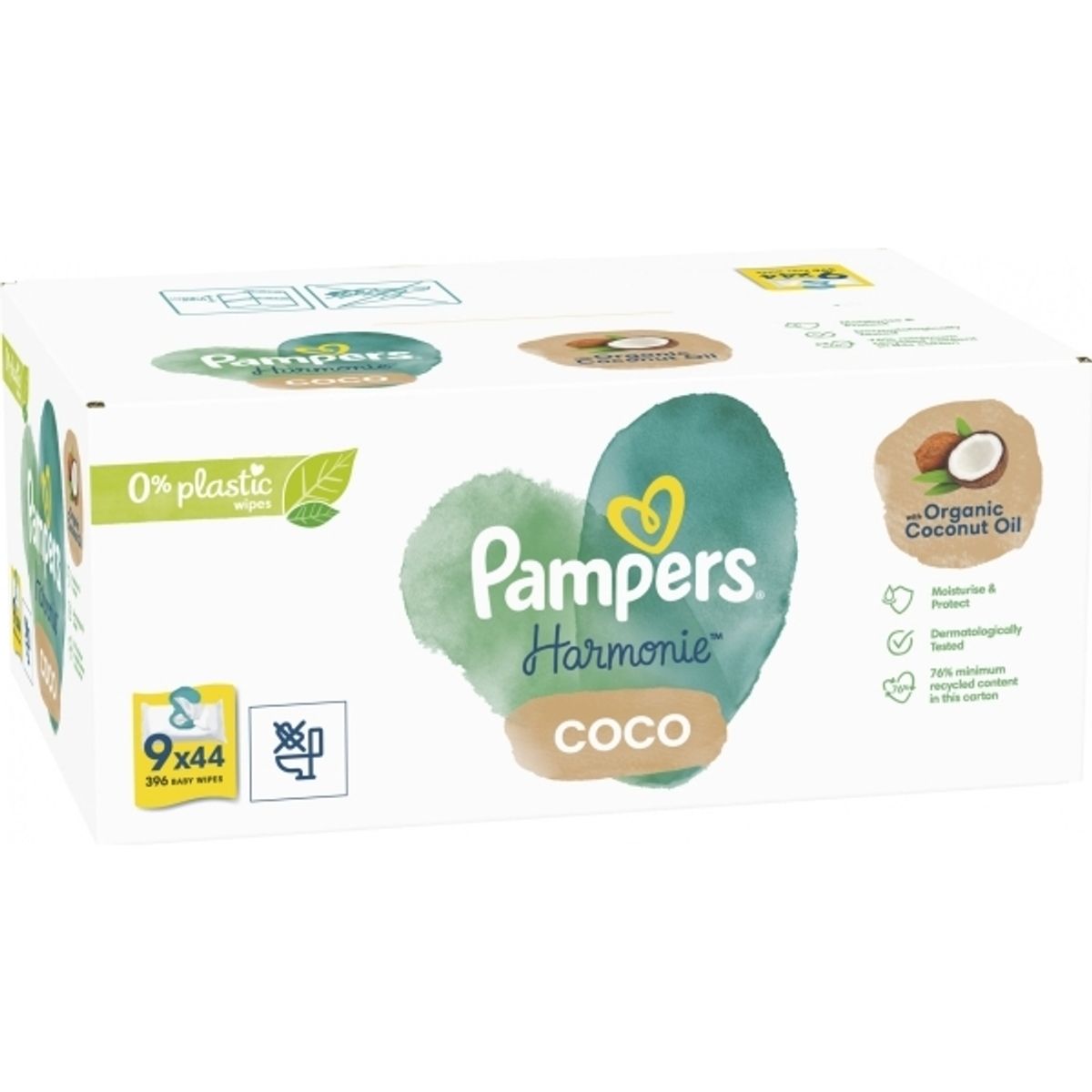 Pampers Harmonie Coco Vådservietter 9X44 Stk.