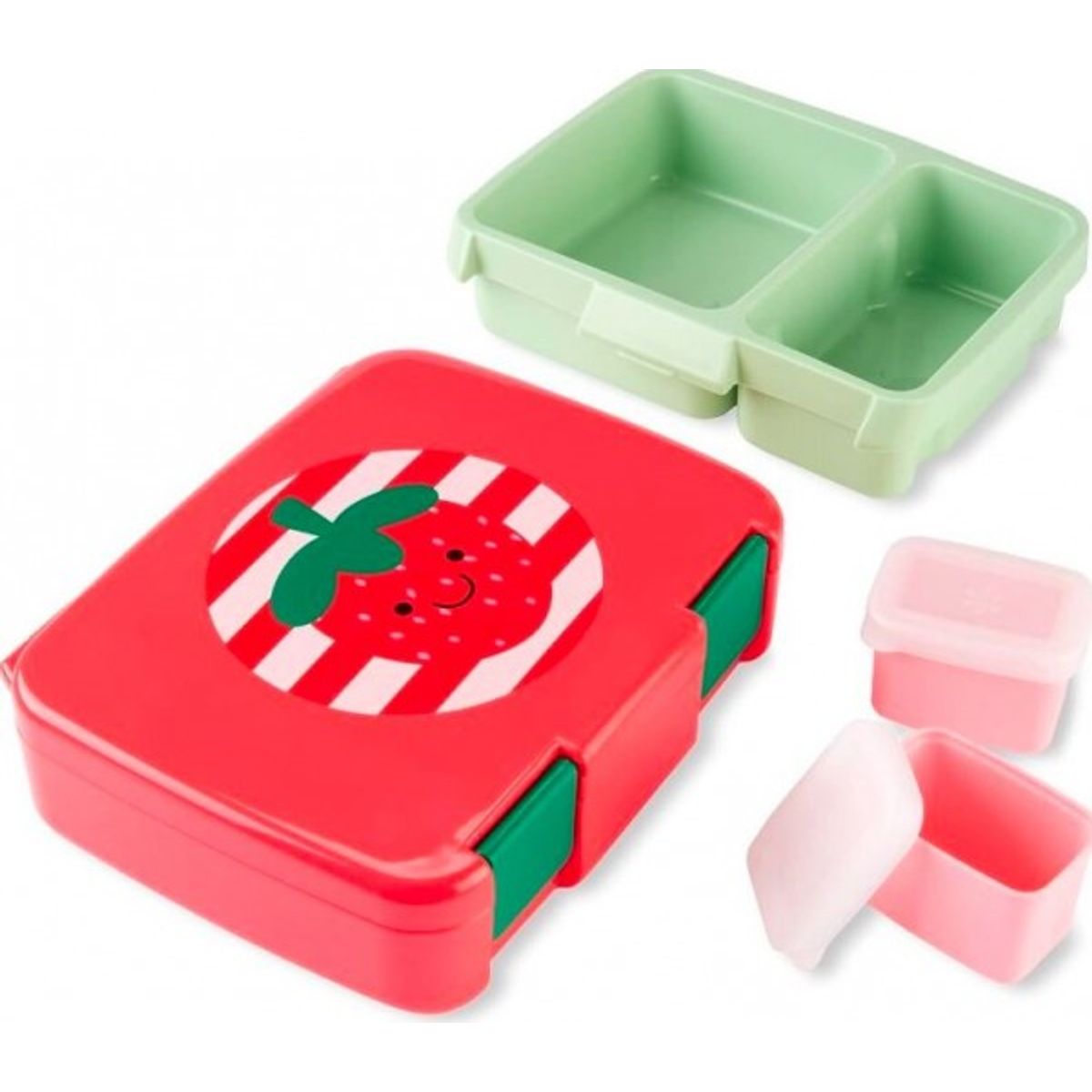 Skip Hop Spark Style Bento Lunch Box, 21.33 X 6.65 X 17.42 Cm, Strawberry, 9P142310