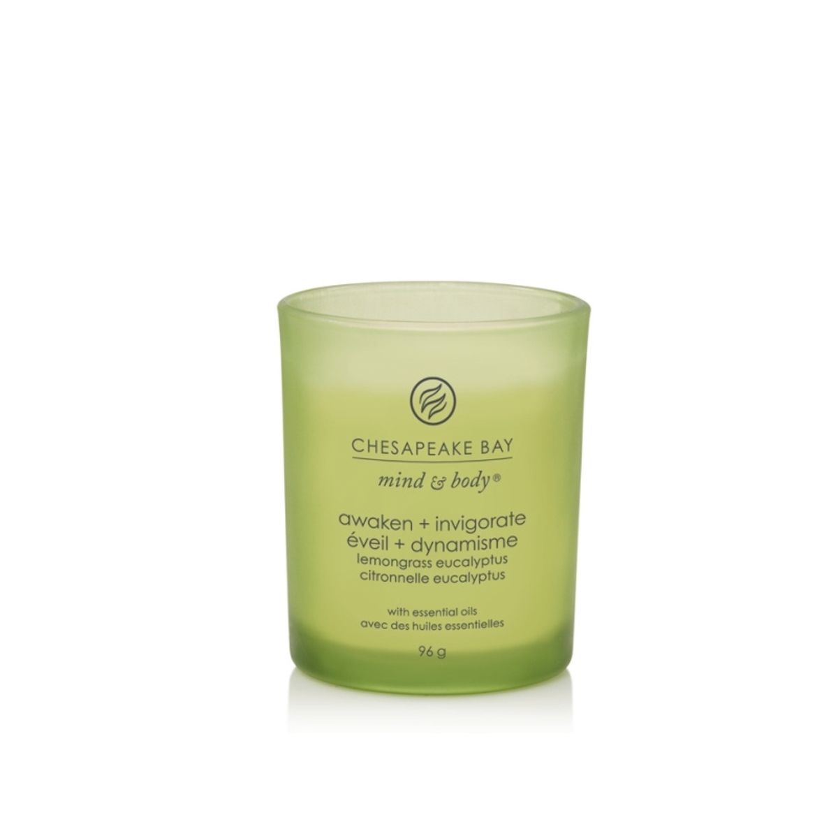 Chesapeake Bay Scented Candle With Wooden Lid - Lemongrass Eucalyptus