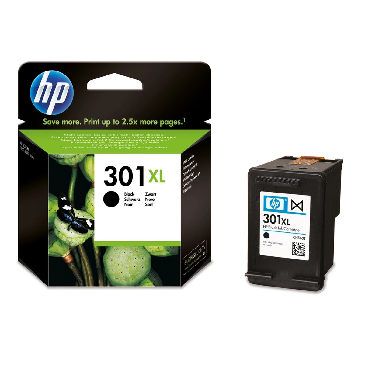 HP 301 xl sort ink cartridge printerpatron