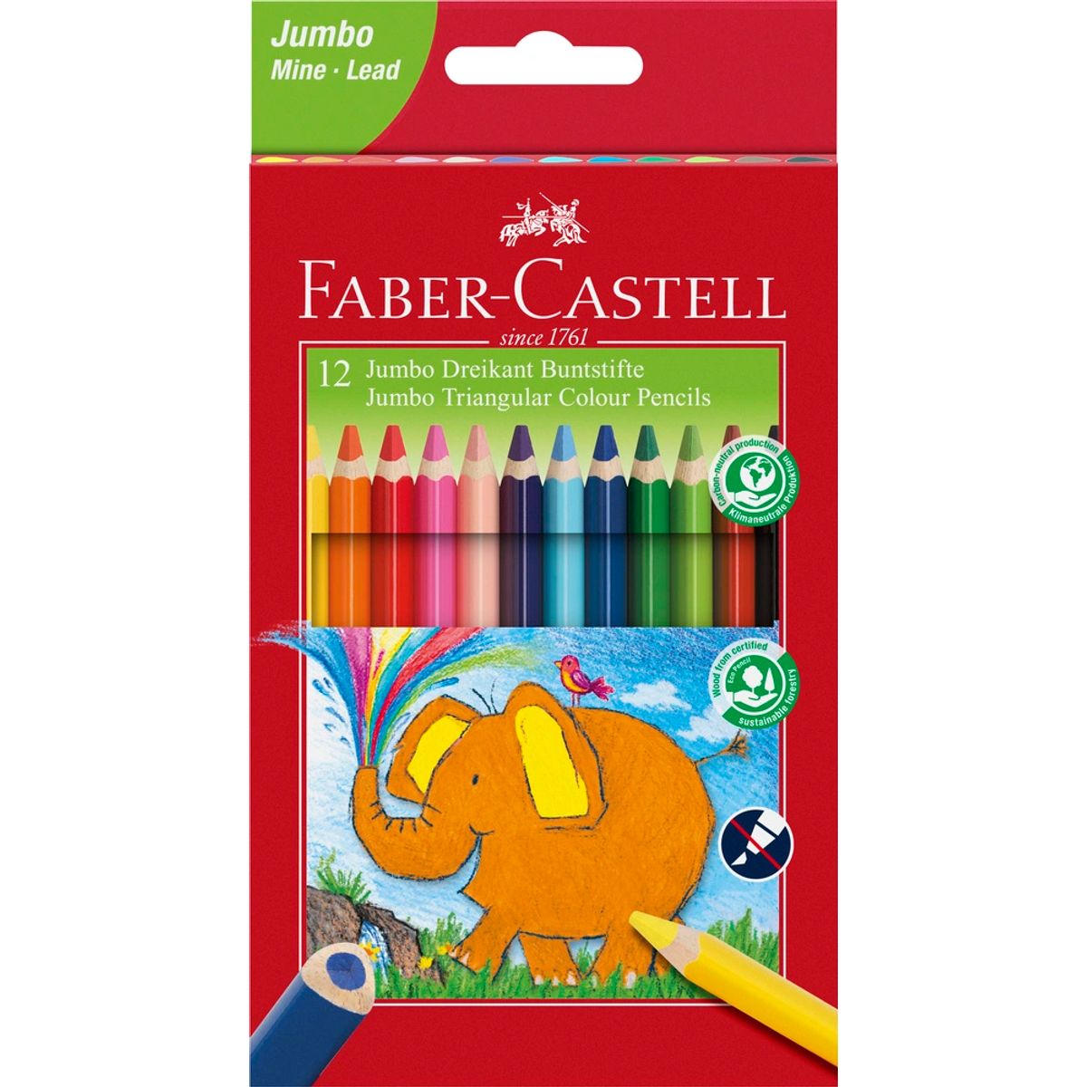 Farveblyant Faber-Castell Jumbo 12 stk