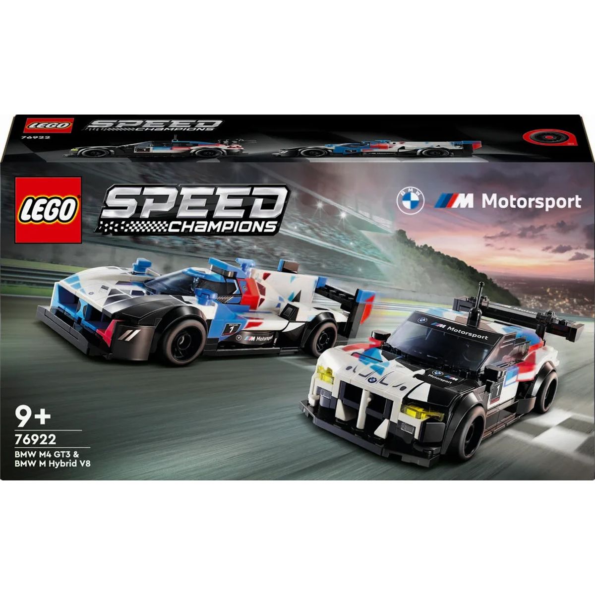 76922 LEGO Speed Champions BMW M4 GT3 og BMW M Hybrid V8-racerbiler