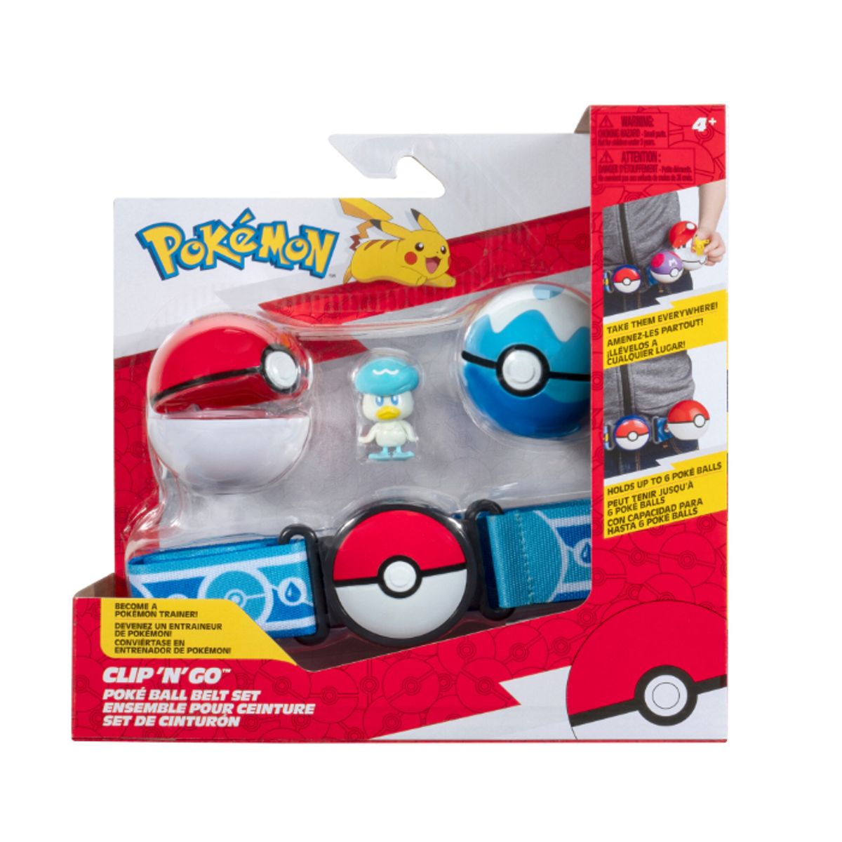 POKEMON CLIP N GO BELT SET QUAXLY