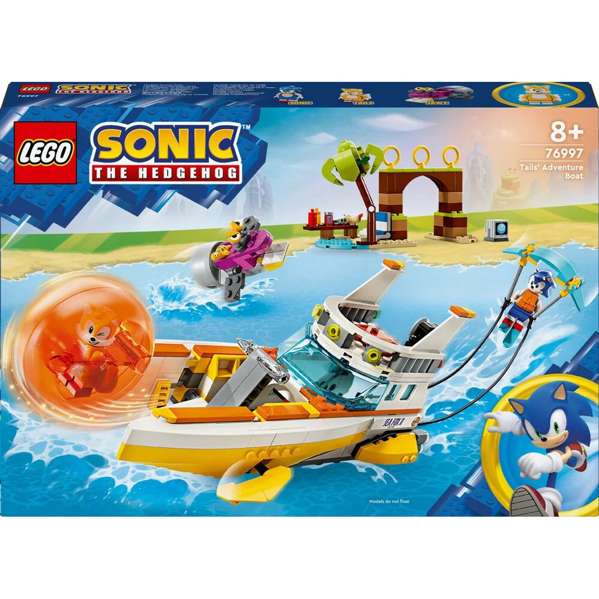 76997 LEGO Sonic Tails' actionbåd