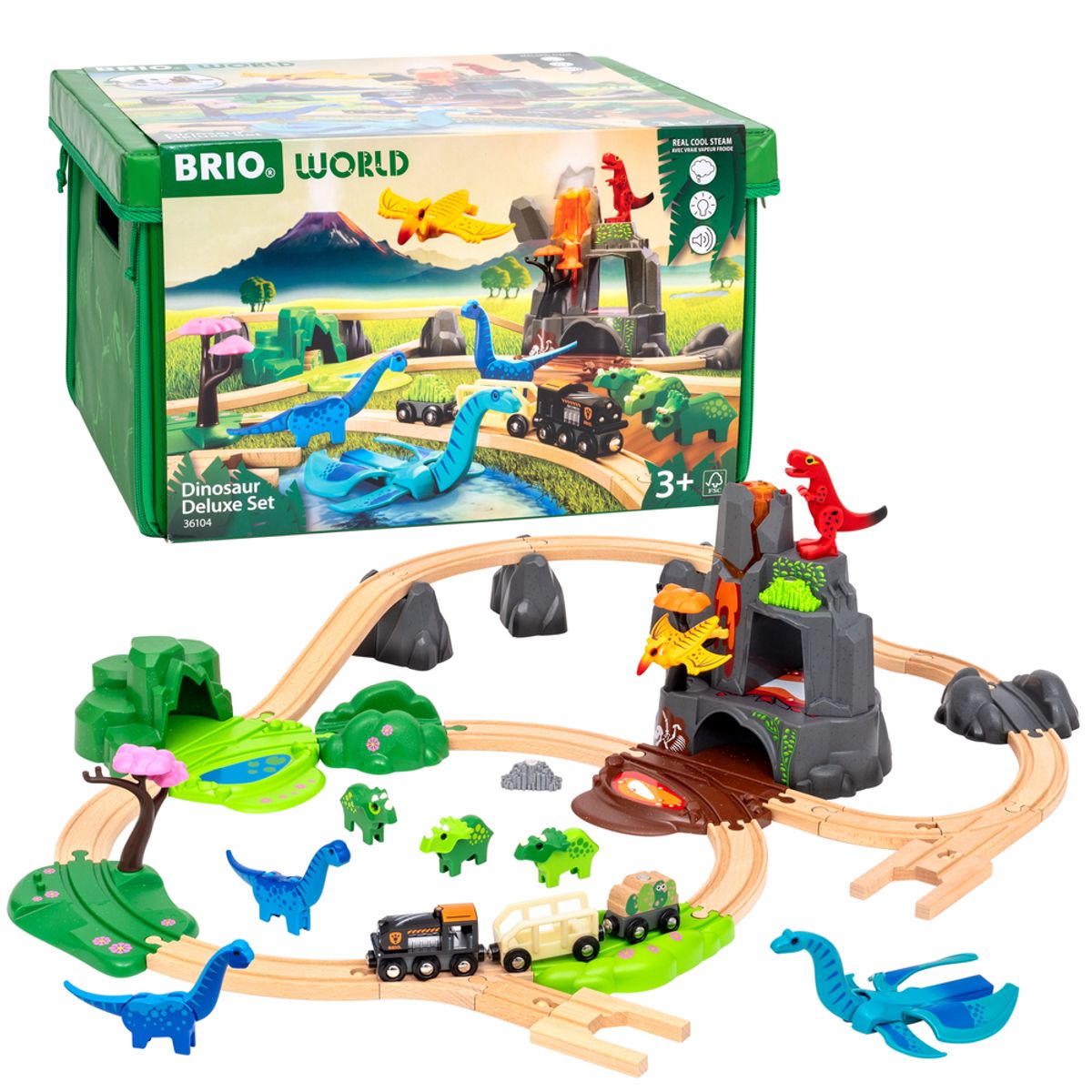 BRIO 36104 Dinosaur Deluxe Set