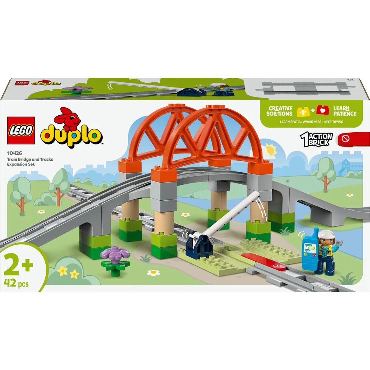 10426 LEGO DUPLO Town Togbro og spor - udvidelsessæt