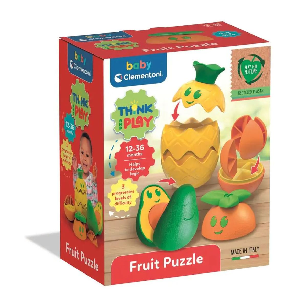 Clementoni Think and Play - Fruit puzzle