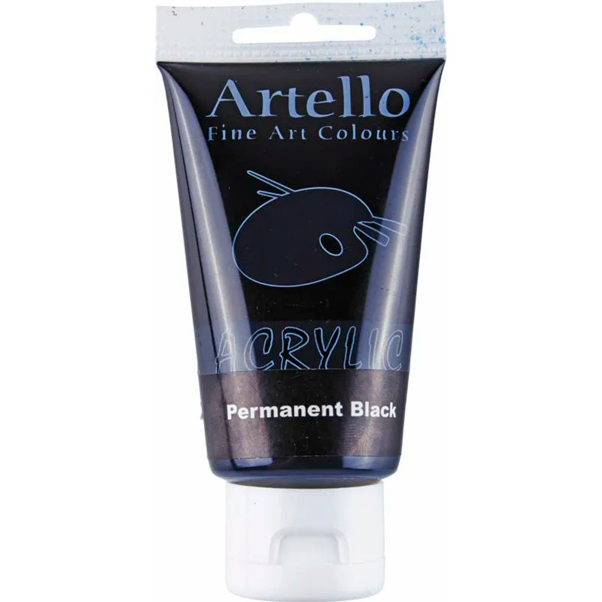 Akrylmaling Artello sort permanent 75ml