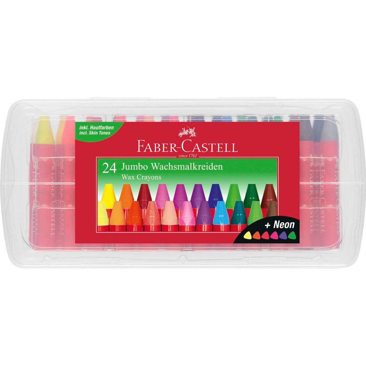 Vokskridt jumbo Faber-Castell 24 farver