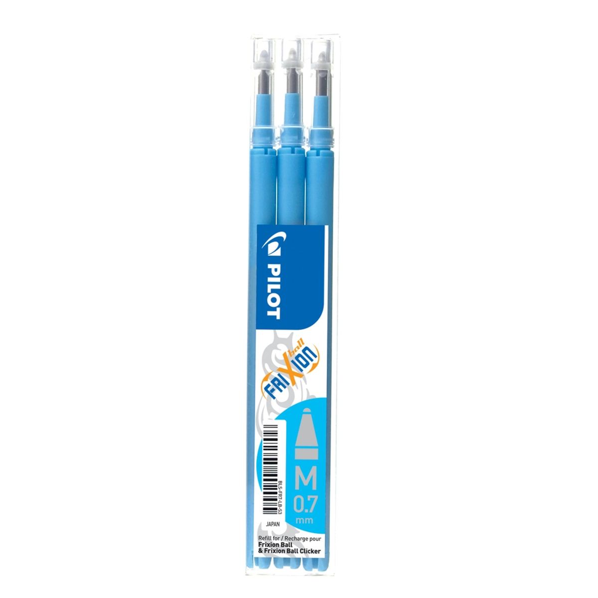 Refill Pilot frixion turkis 0.7 mm pakke m/3 stk