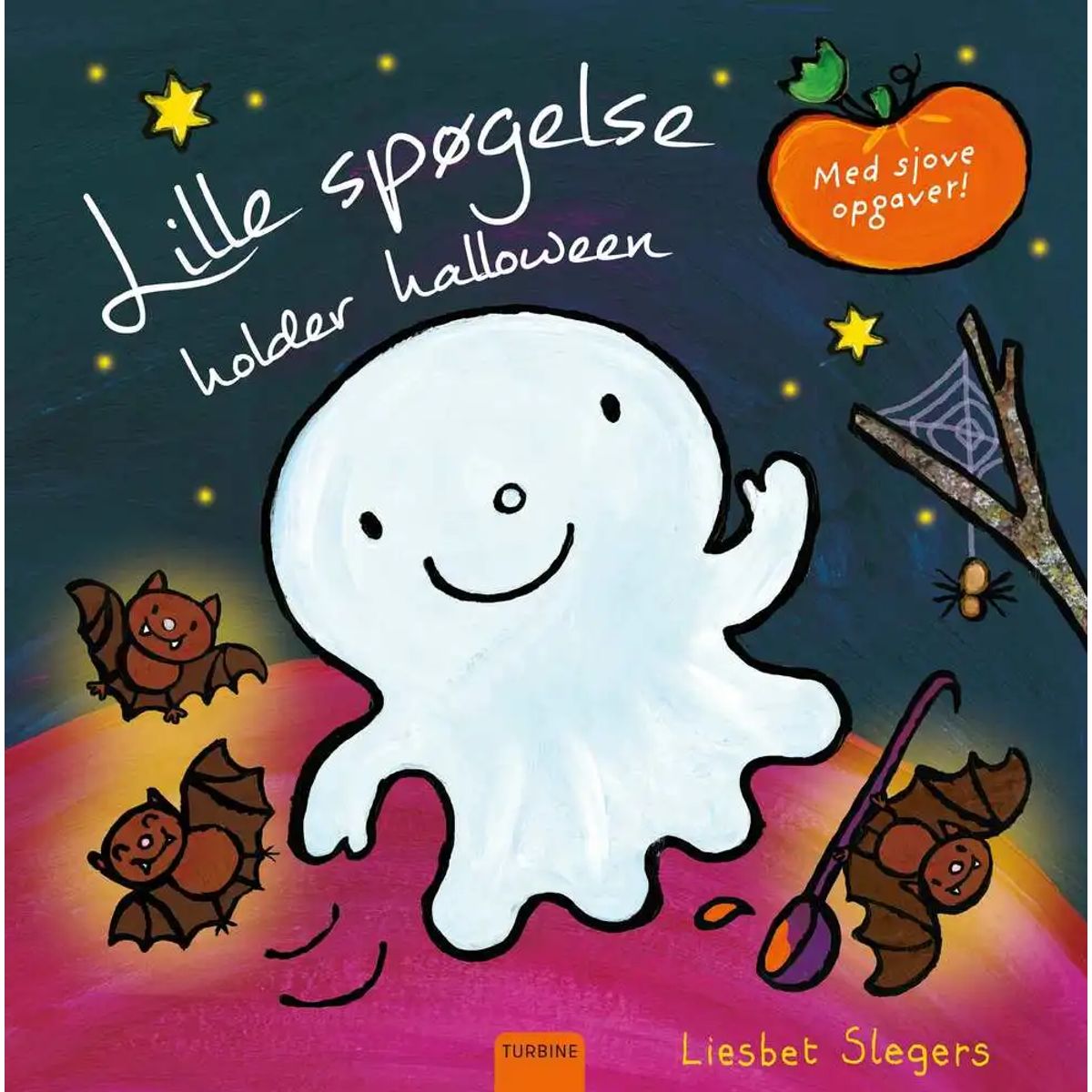 Lille spøgelse holder halloween