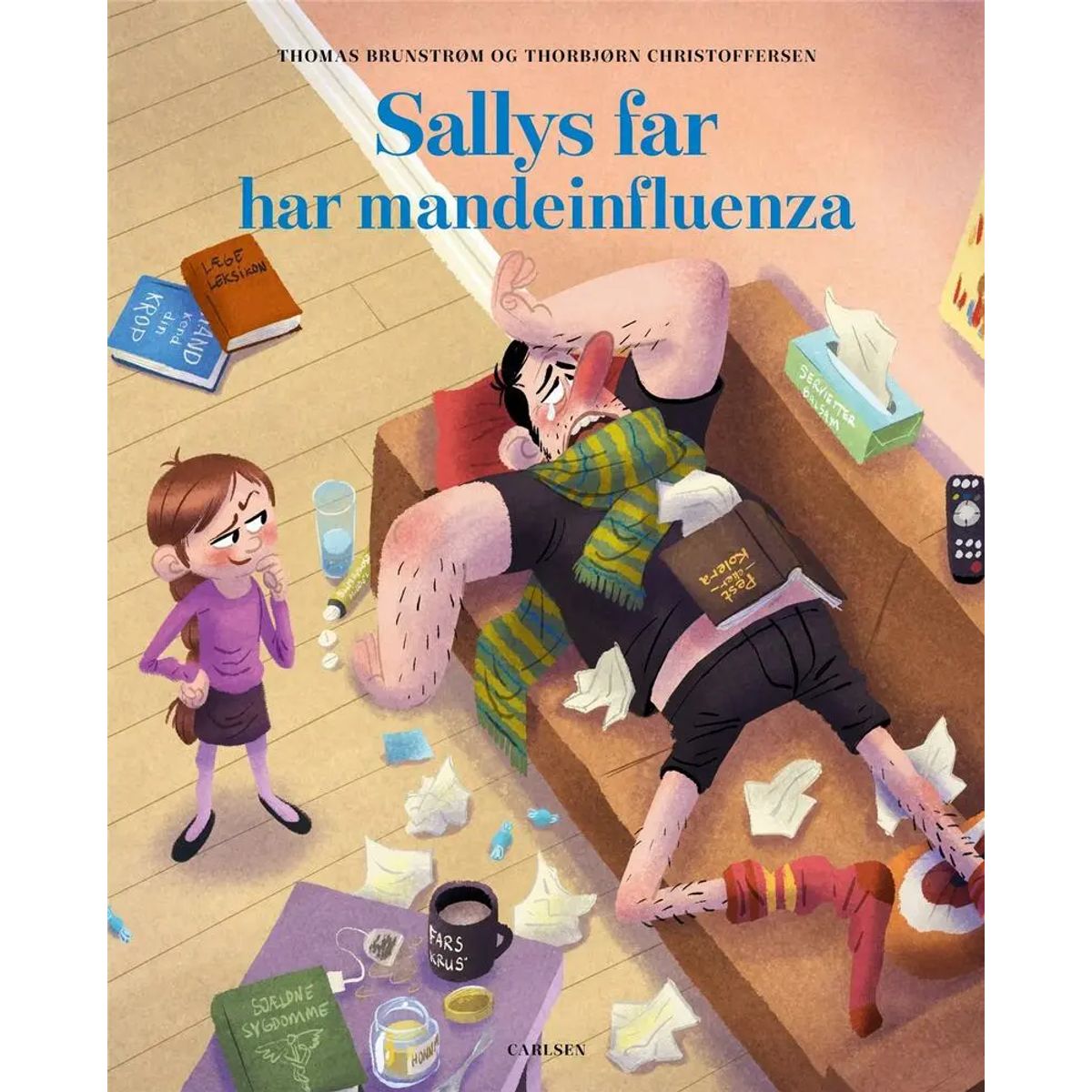 Sallys far har mandeinfluenza