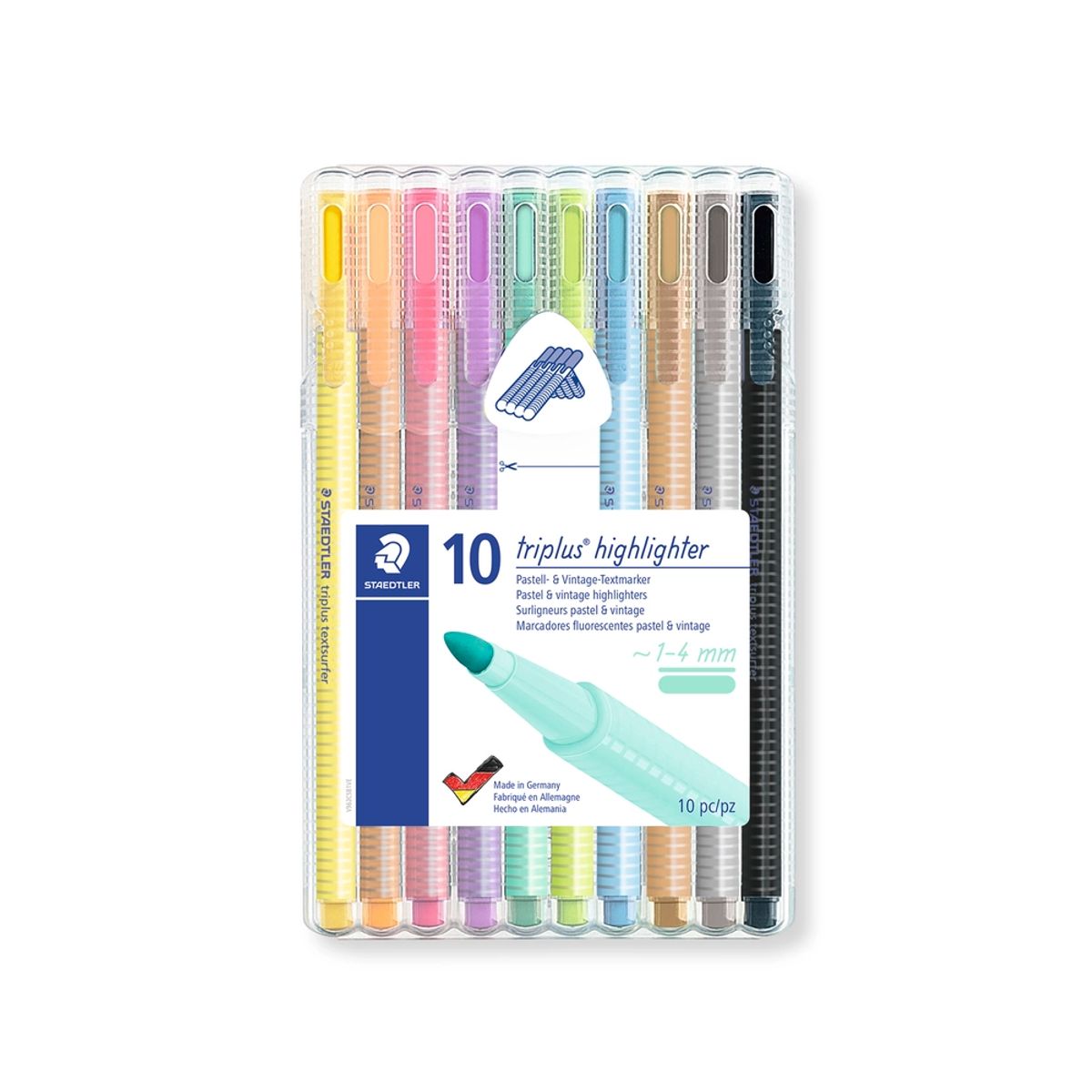 Highligther Staedtler triplus pastel 10 stk