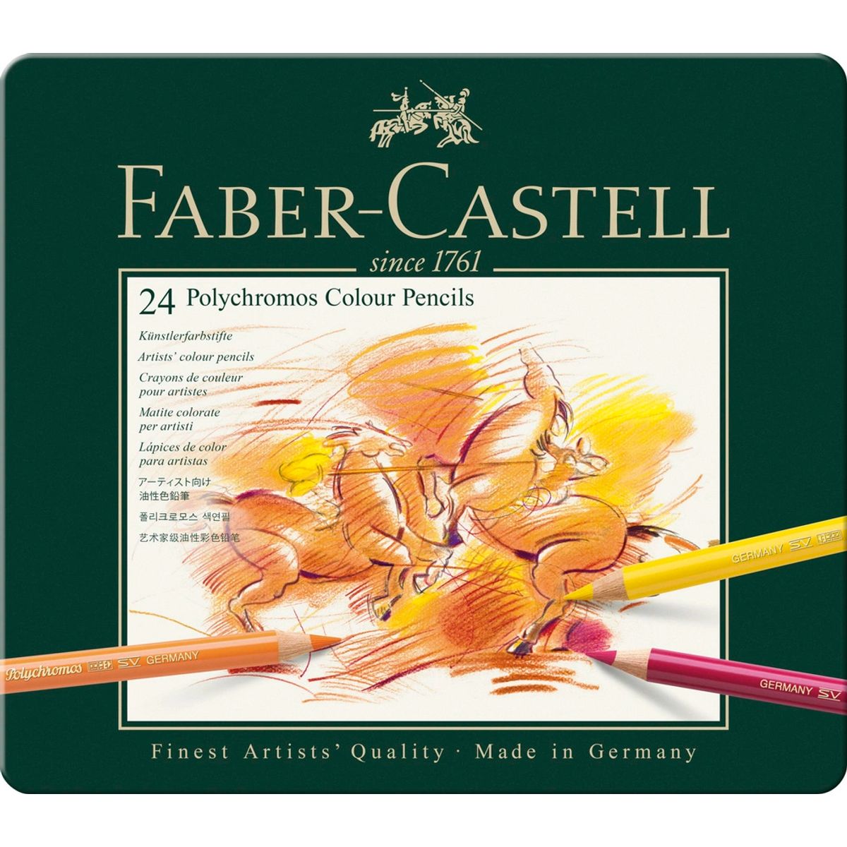 Farveblyant polychromos Faber-Castell 24 farver