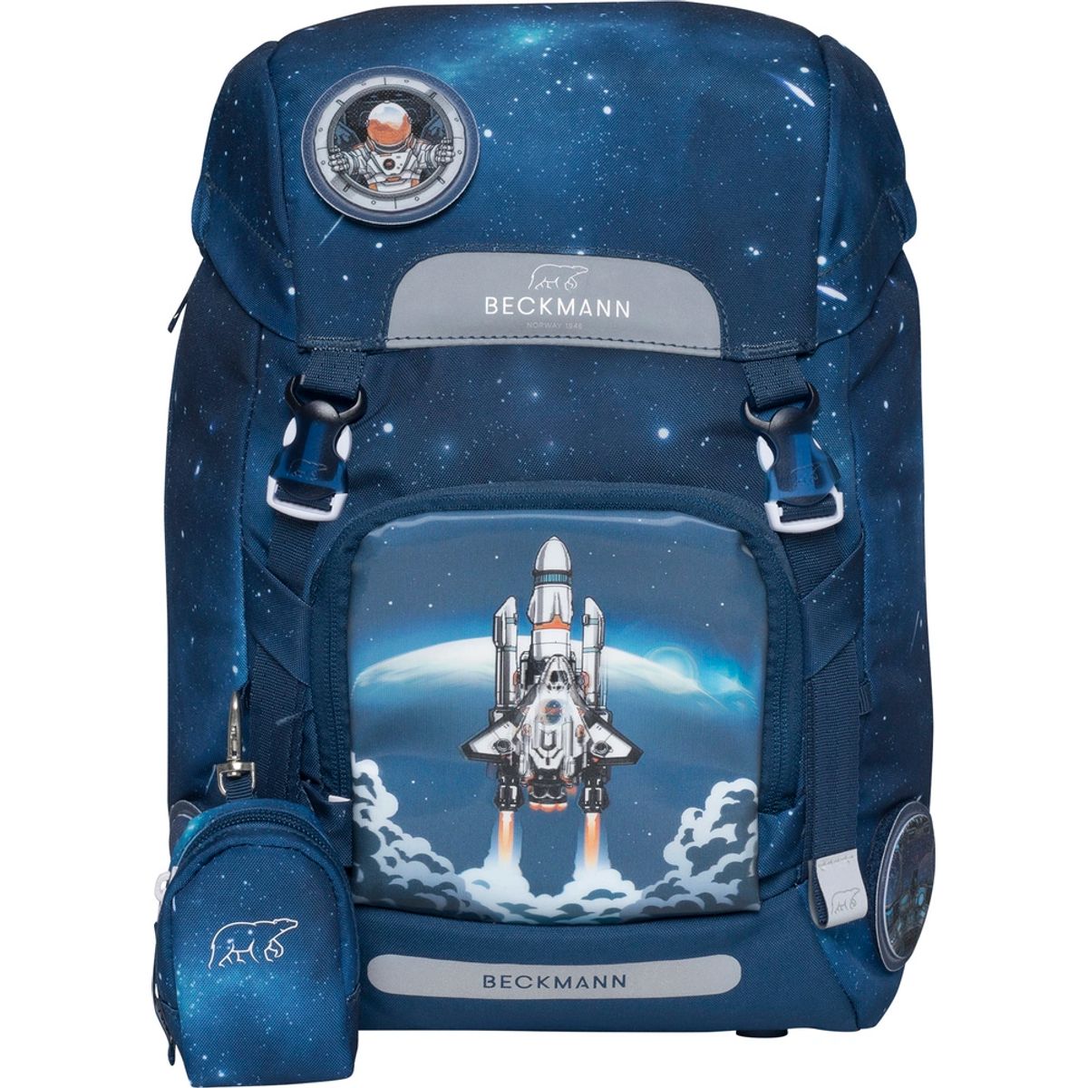 Skoletaske Beckmann classic space mission 22 liter