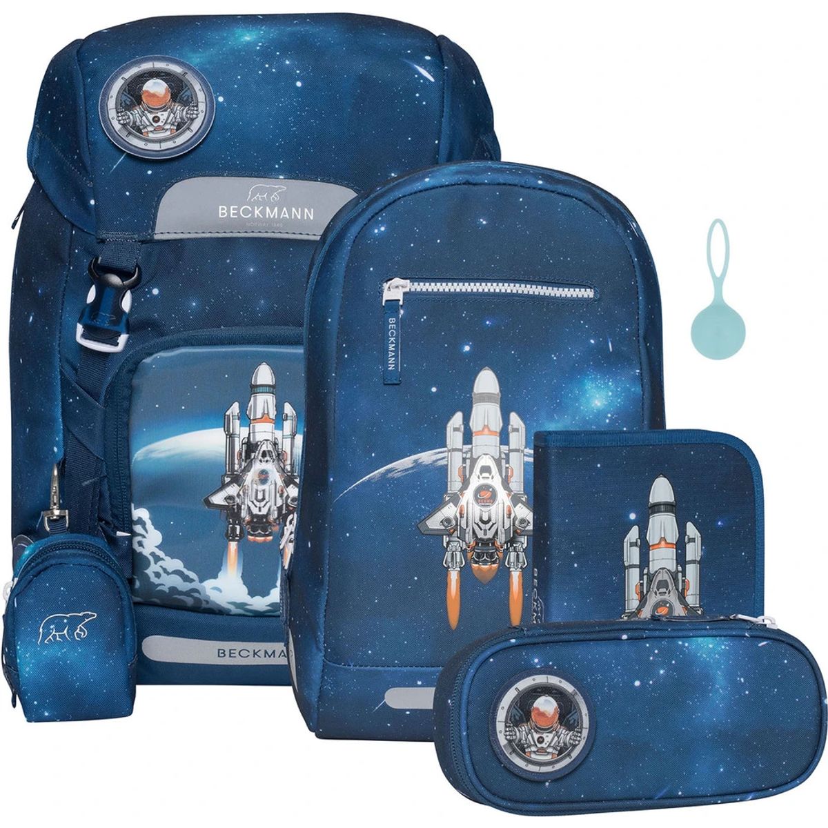 Skoletaske sæt Beckmann classic space mission 22 liter