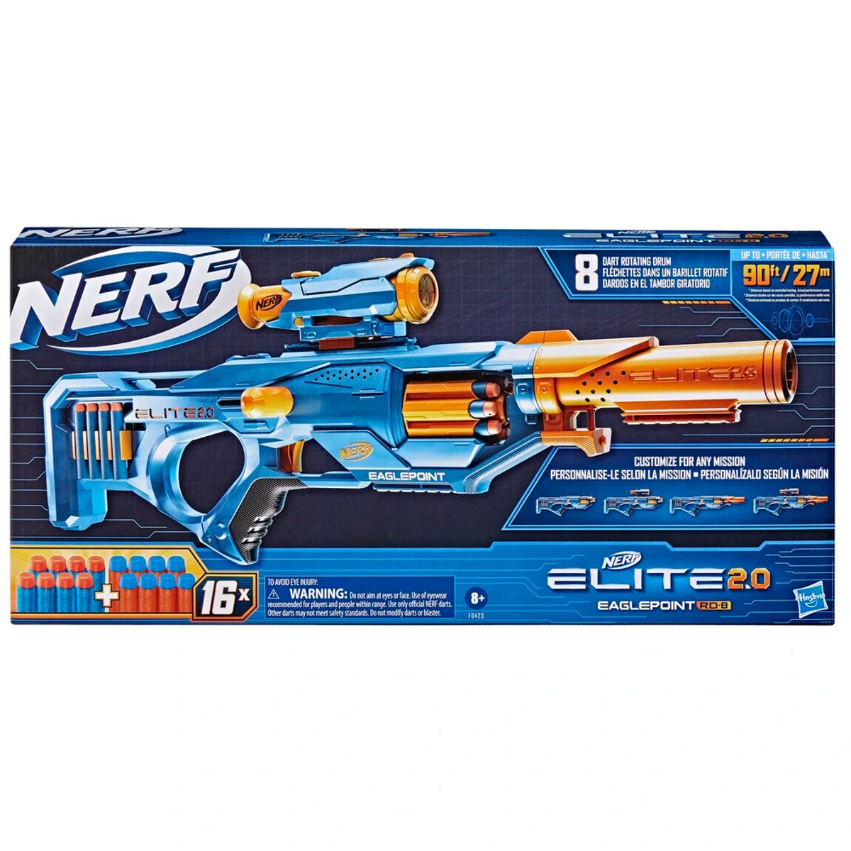 NERF elite 2.0 eaglepoint rd 8