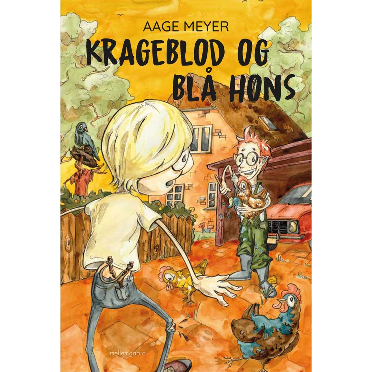 Krageblod og blå høns