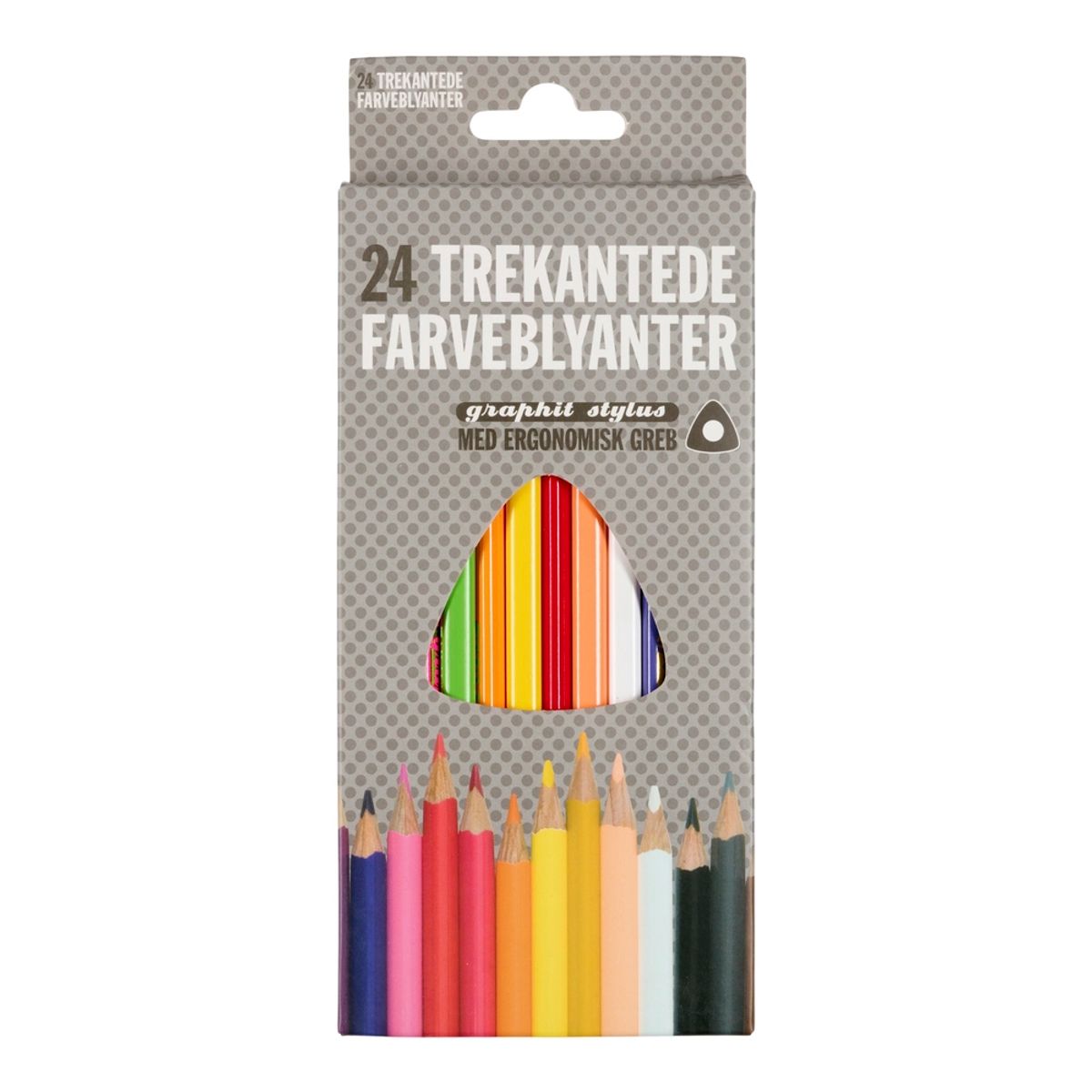 Farveblyanter graphit stylus 24 stk