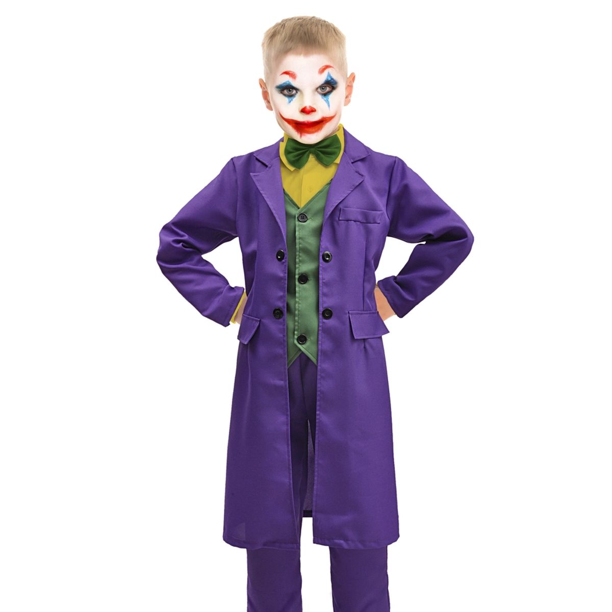 Joker kostume str. 8-10 år